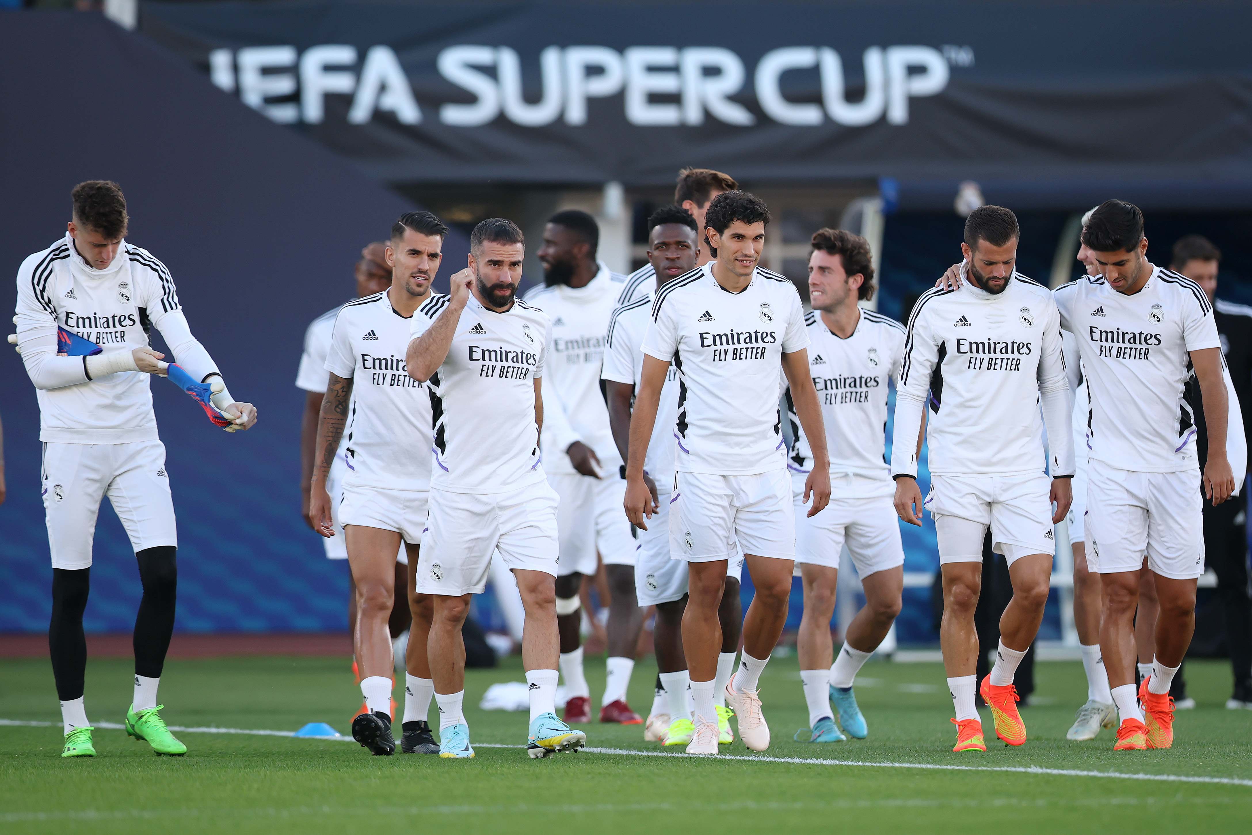 Real Madrid CF Training Session And Press Conference - UEFA Super Cup Final 2022