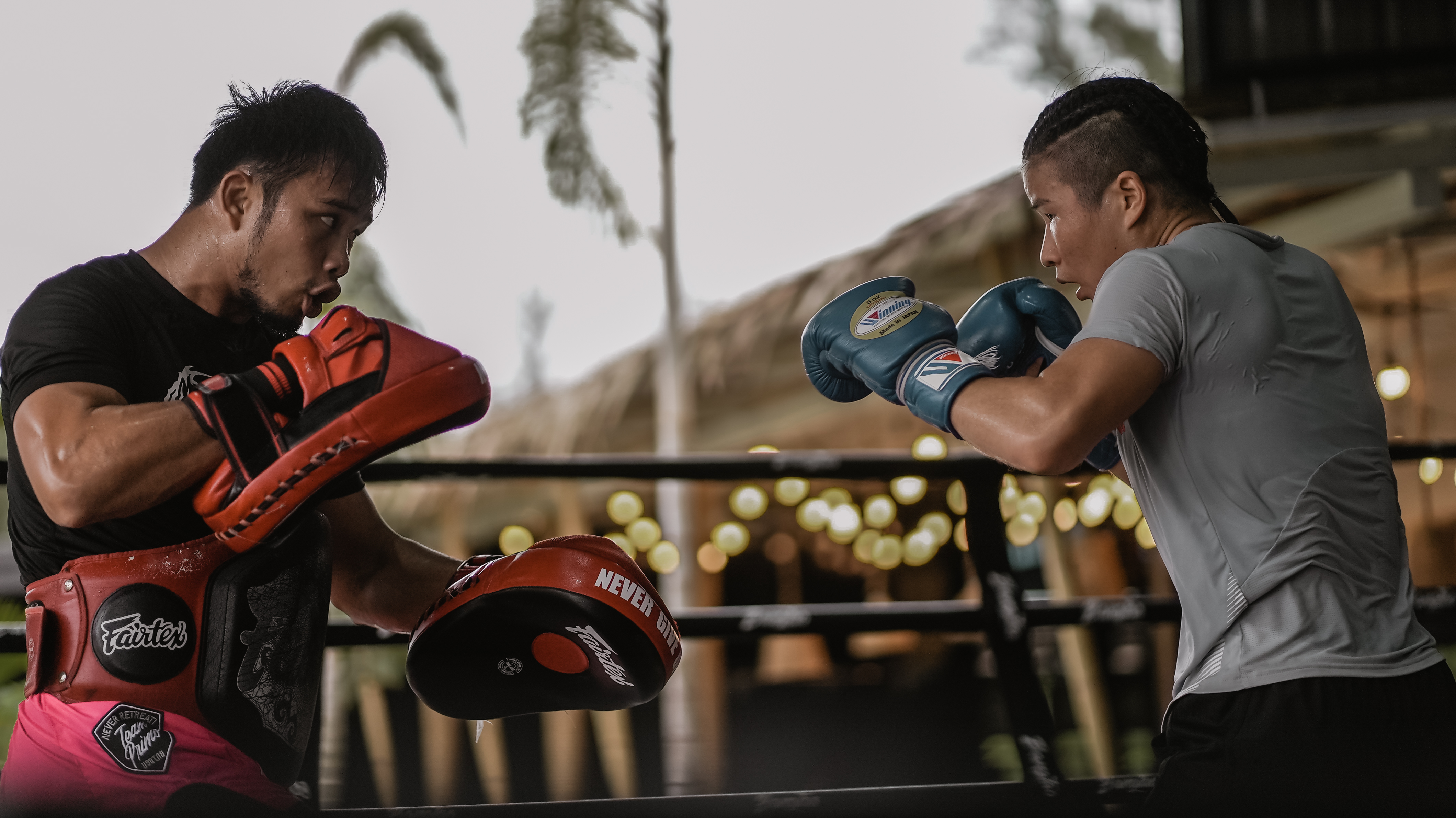 UFC star Weili Zhang training in Bangtao Muay Thai &amp; MMA, in Phuket, Thailand.