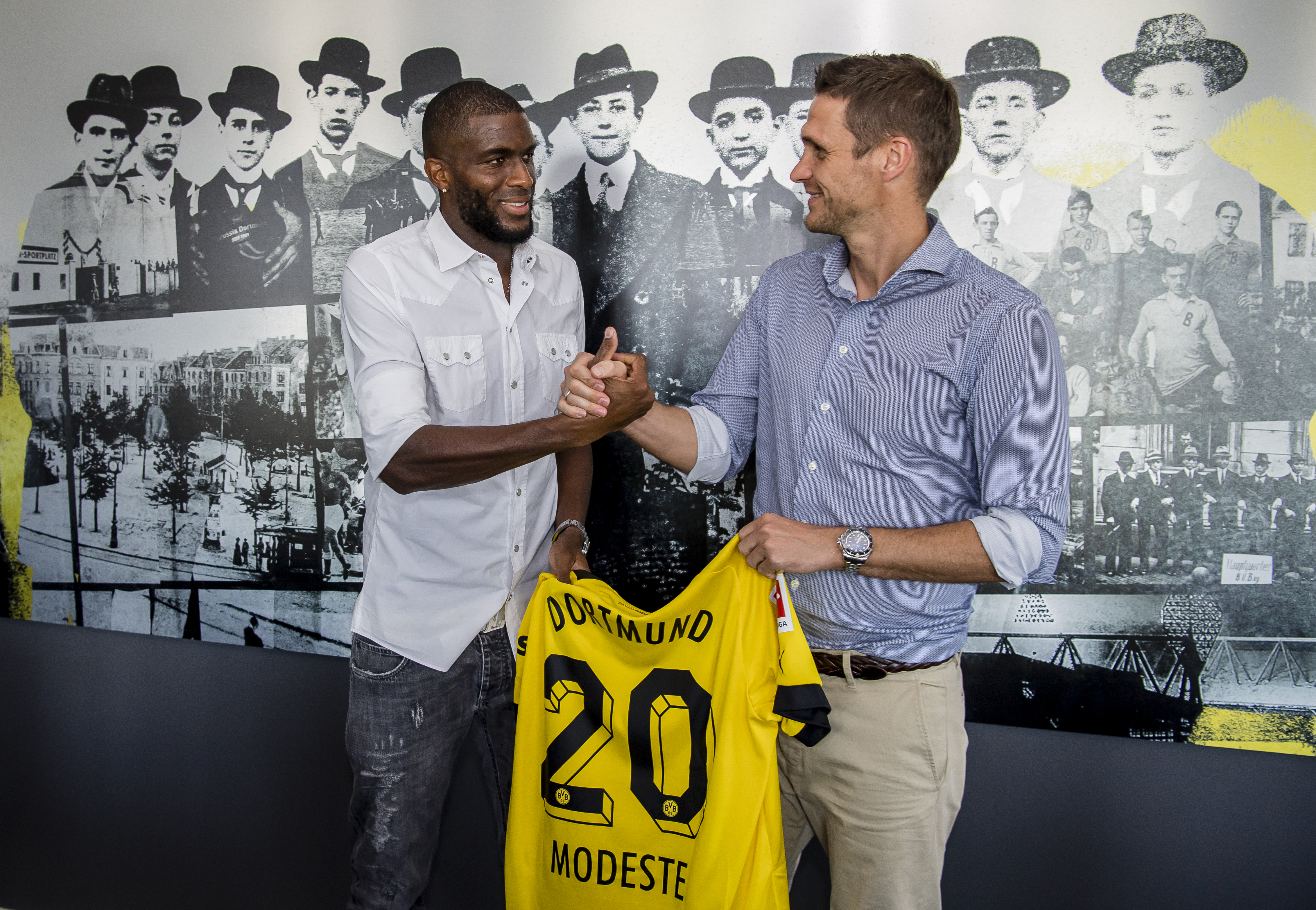 Borussia Dortmund Unveils New Signing Anthony Modeste