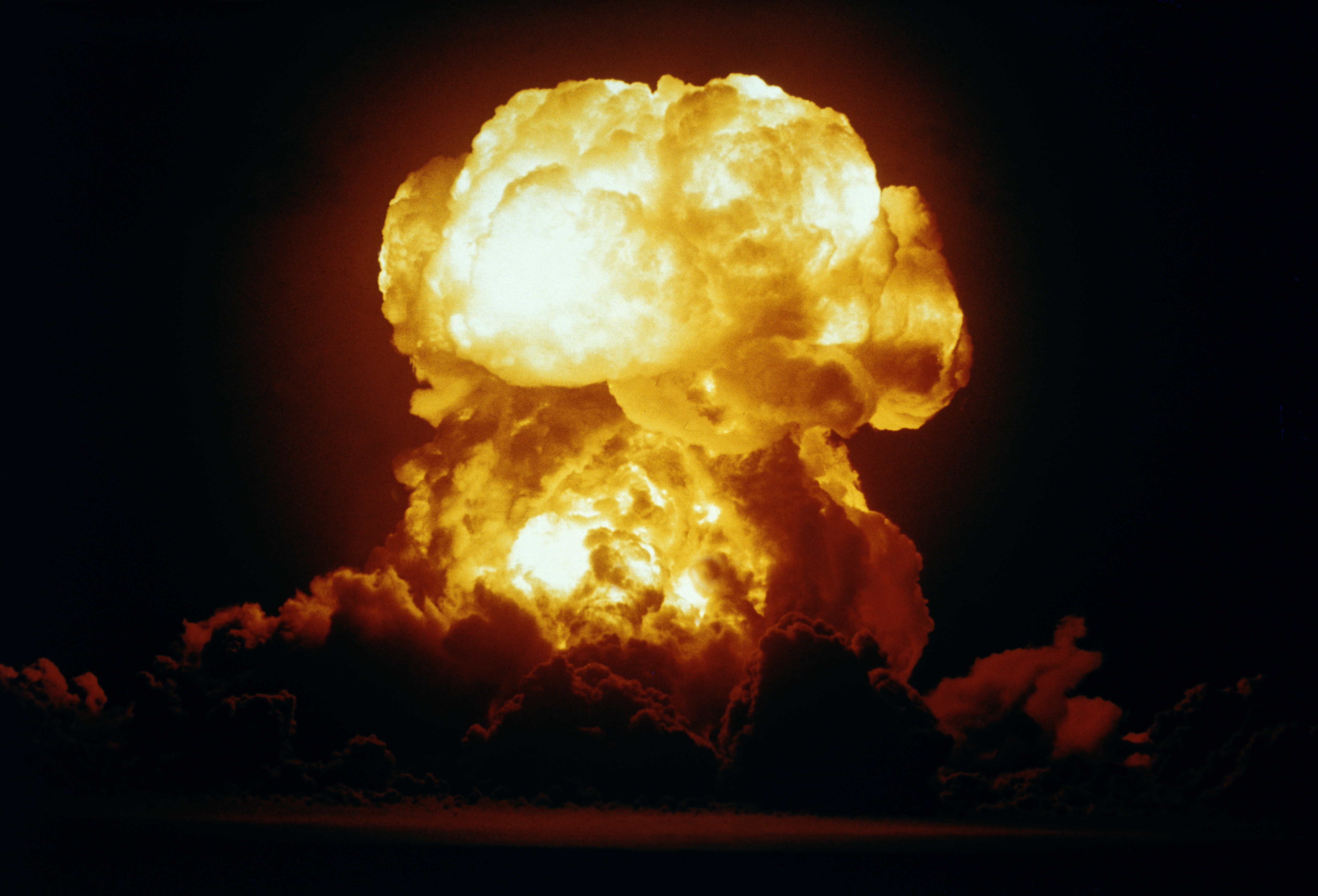 A nuclear test on the Bikini Atoll