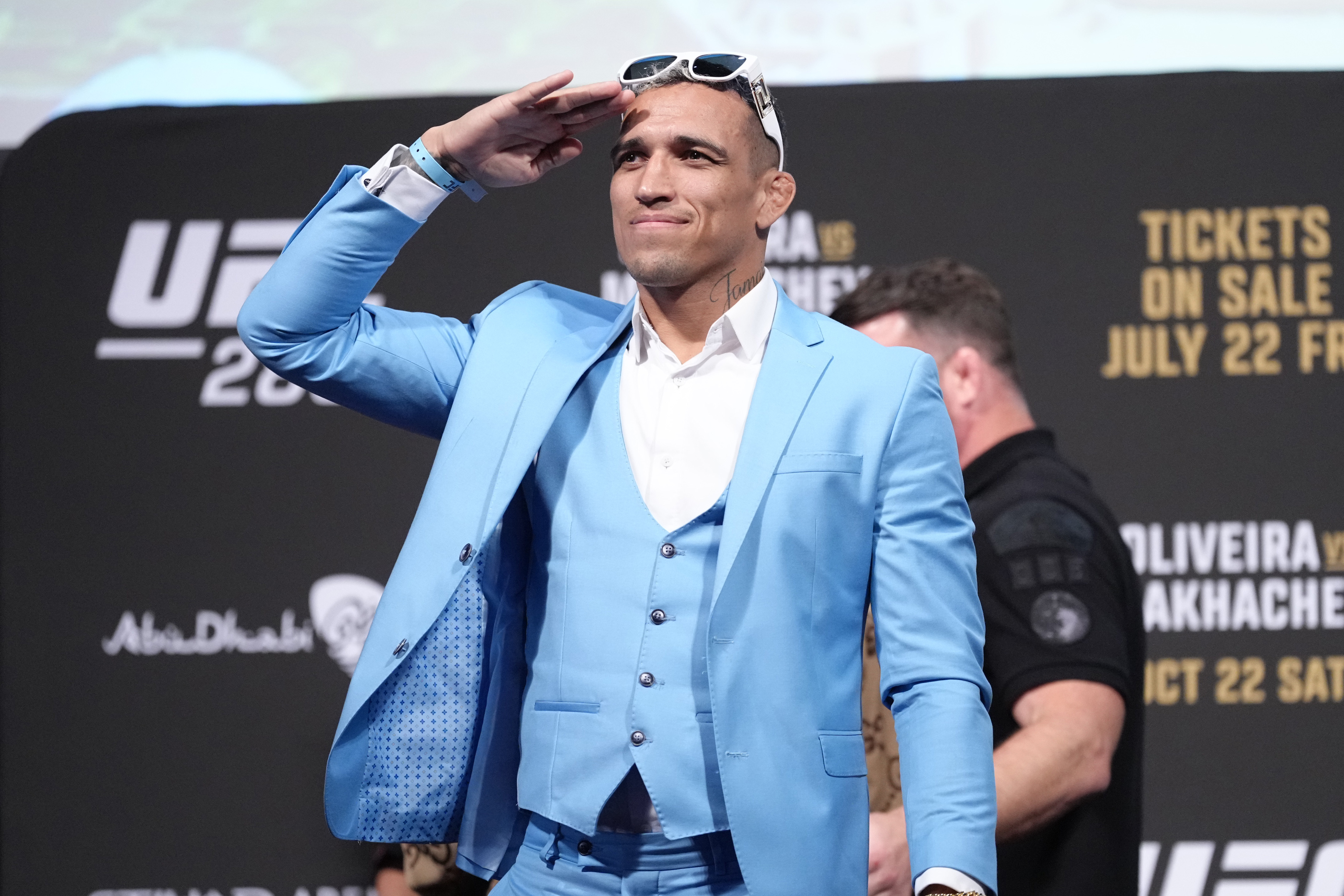 Charles Oliveira is set to face Islam Makhachev at UFC 280 in October.