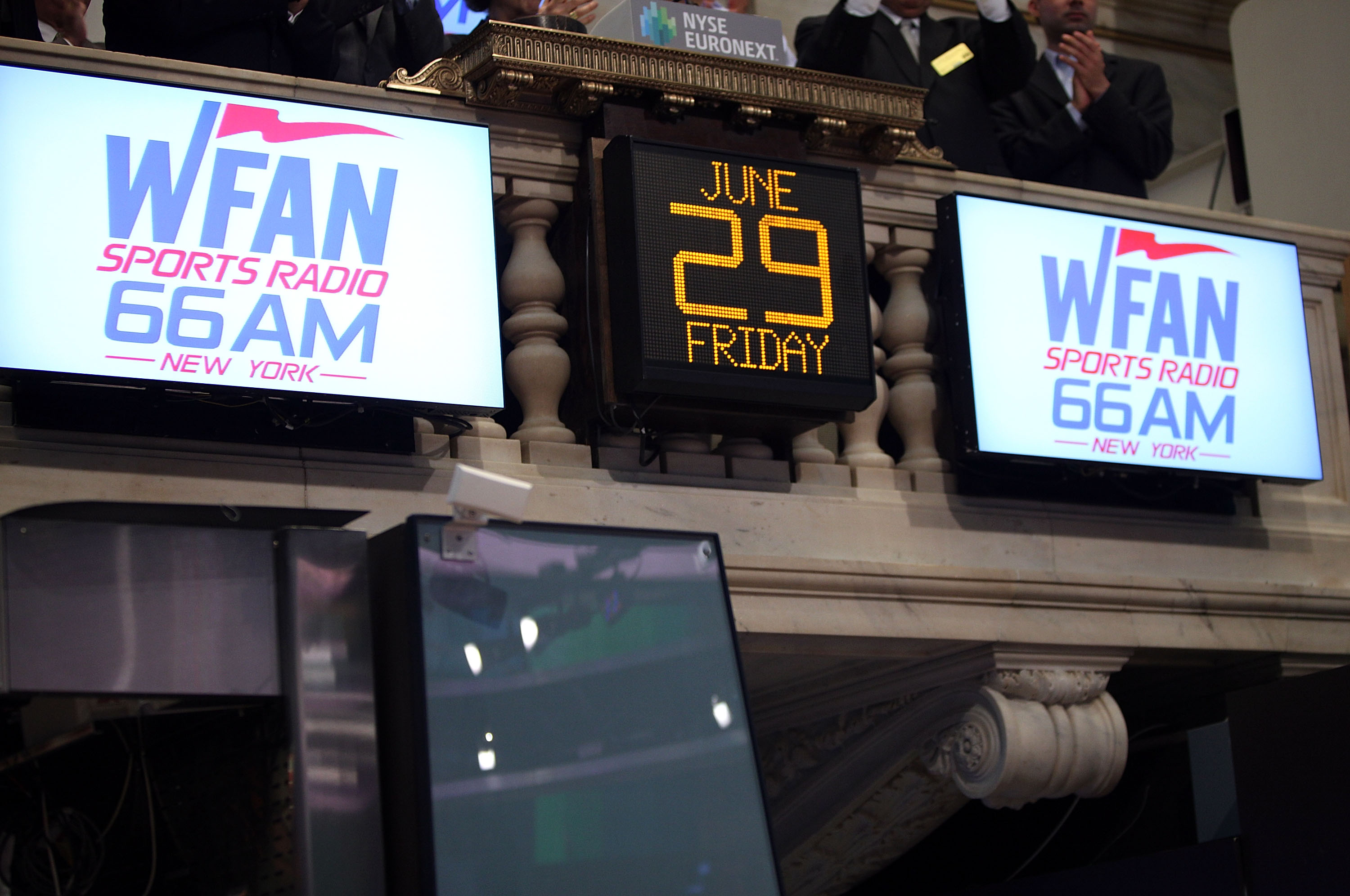 Sports Radio 66 WFAN Celebrates 25 Years Of Broadcasting At The New York Stock Exchange