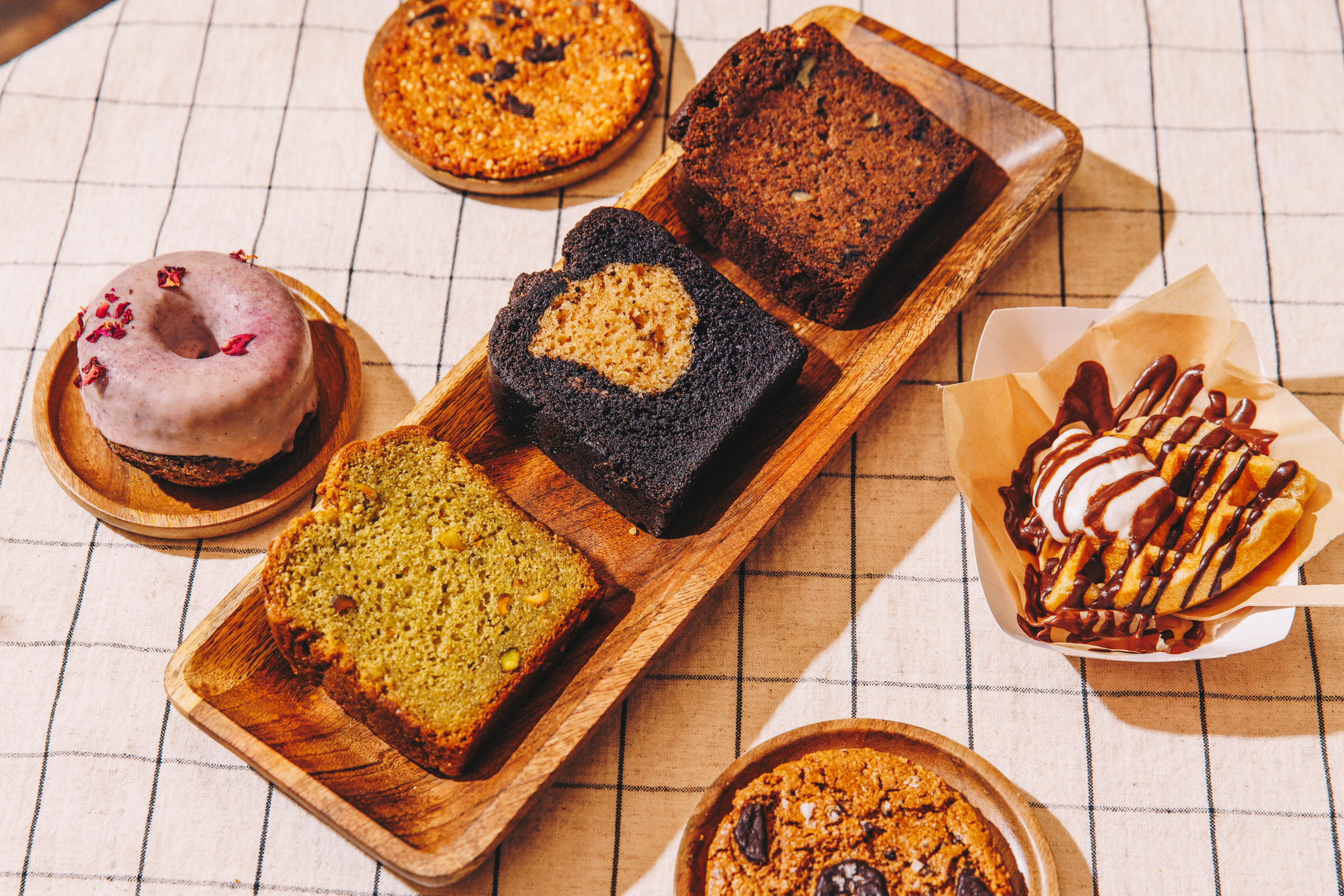 A selection of gluten-free baked goods from Sixteen Mill.