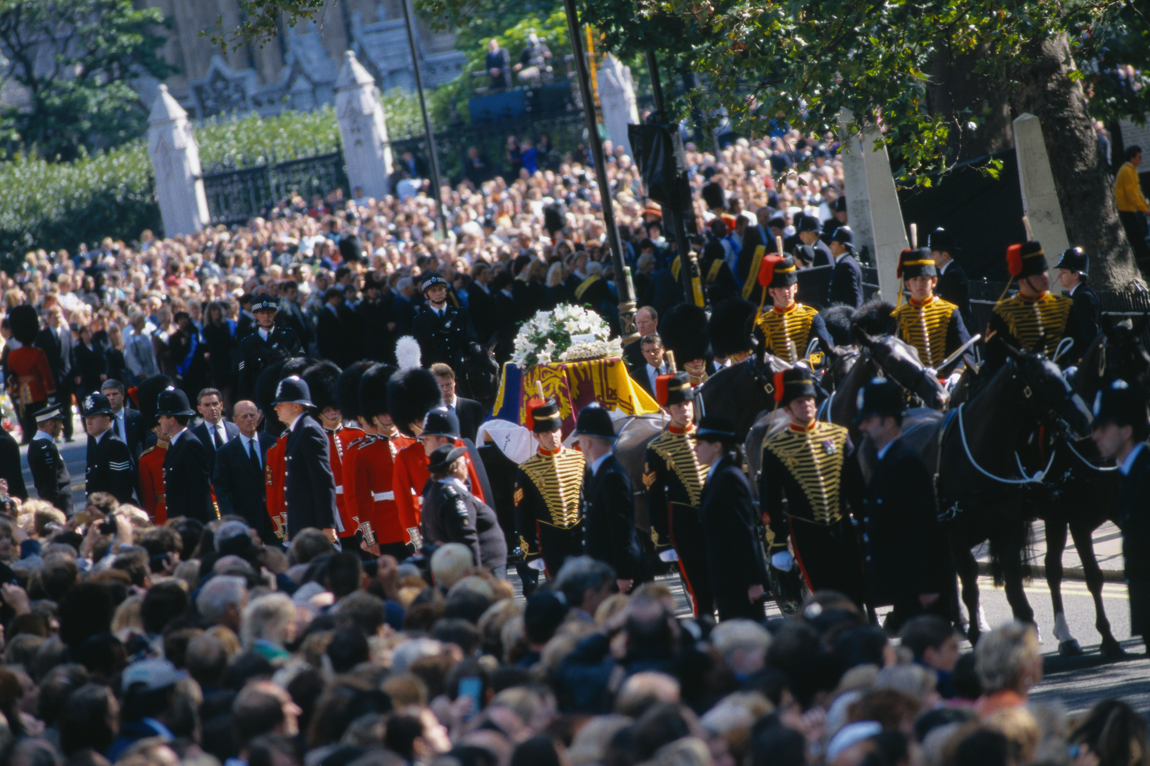 Guardsmen Attending Diana’s Casket During the Procession