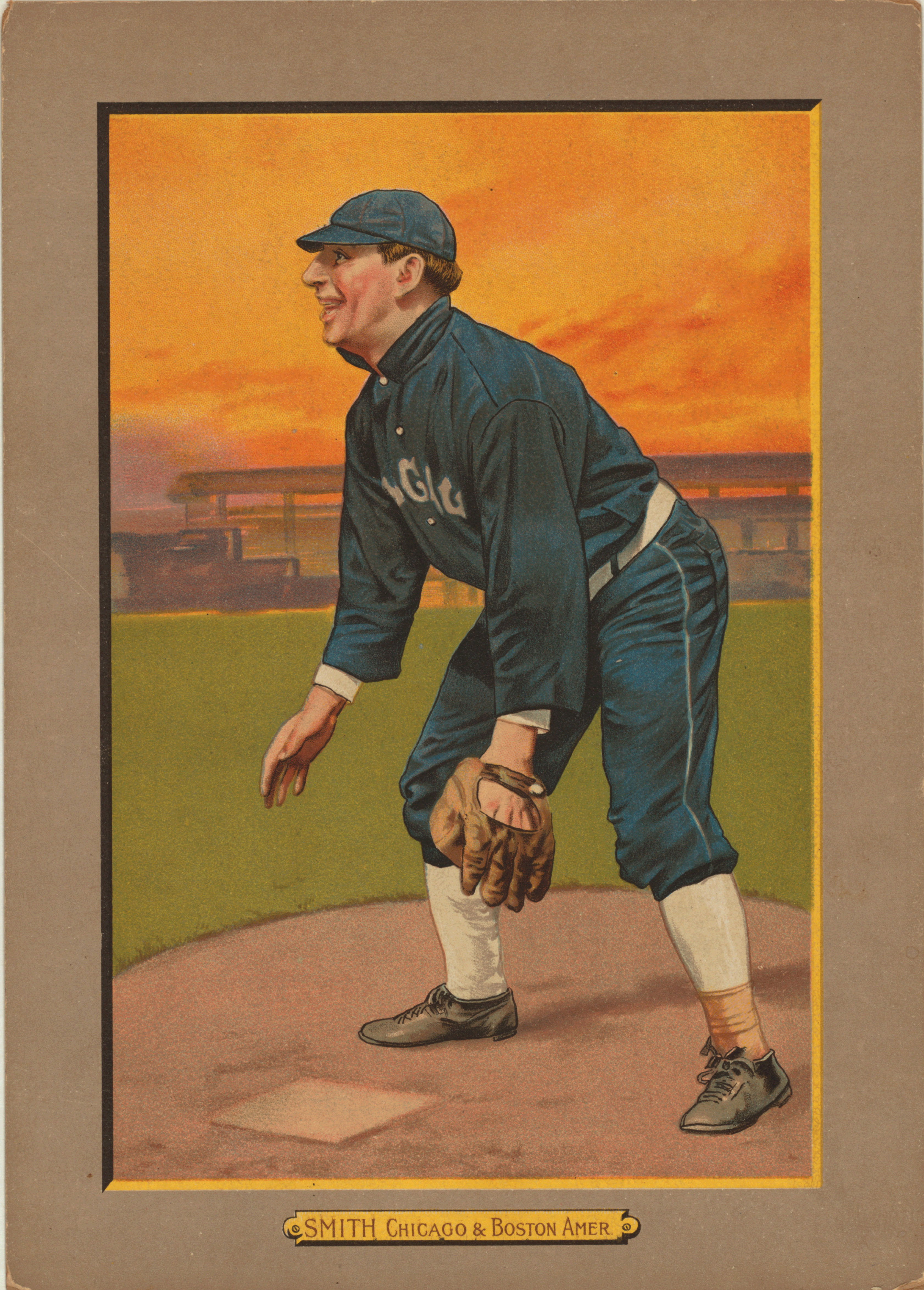 Baseball Card Titled ‘Smith - Chicago &amp; Boston Amer.’