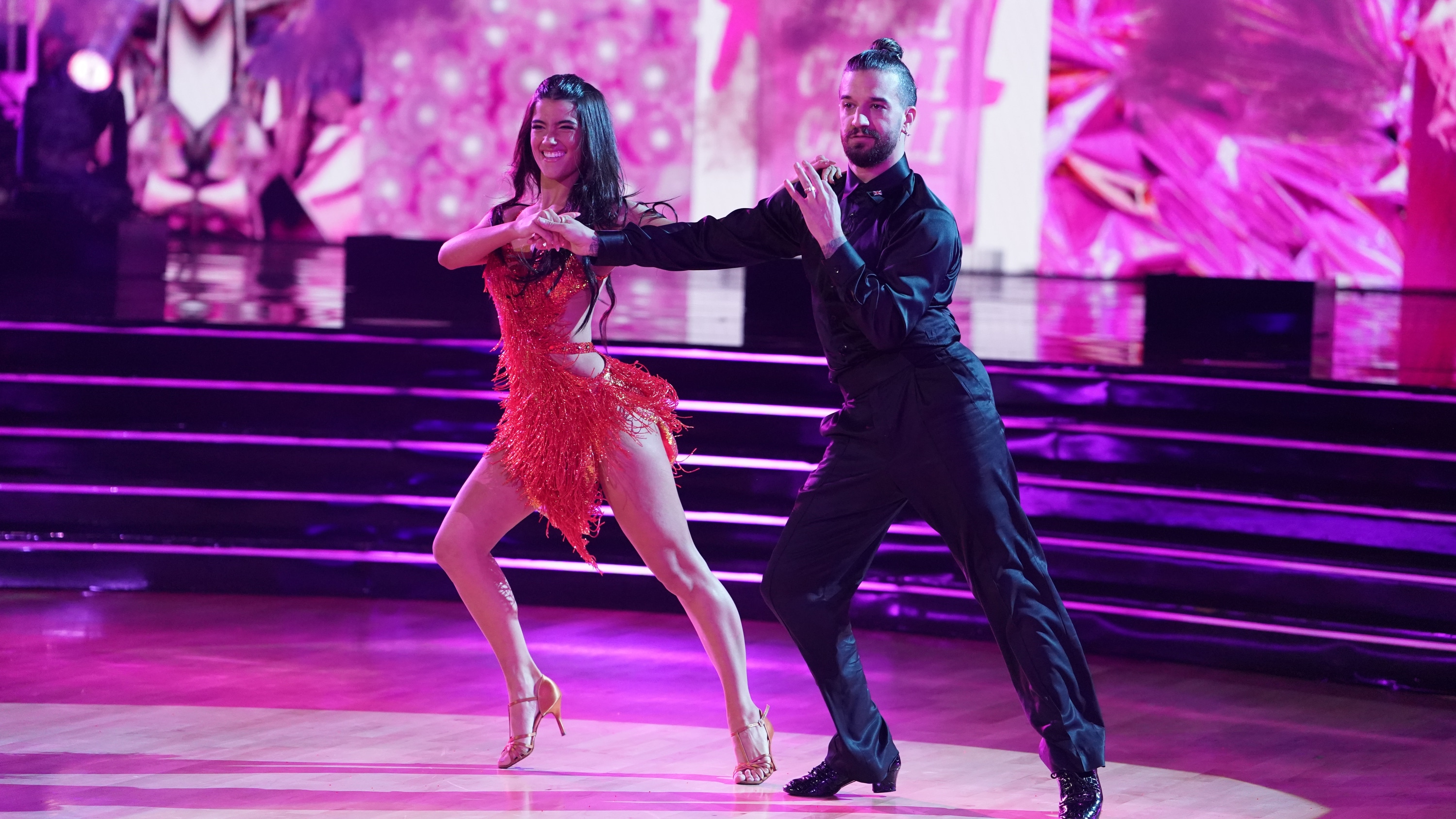 TikTok star Charli D’Amelio dancing the Cha-Cha to Megan Thee Stallion’s Savage on Dancing with the Stars