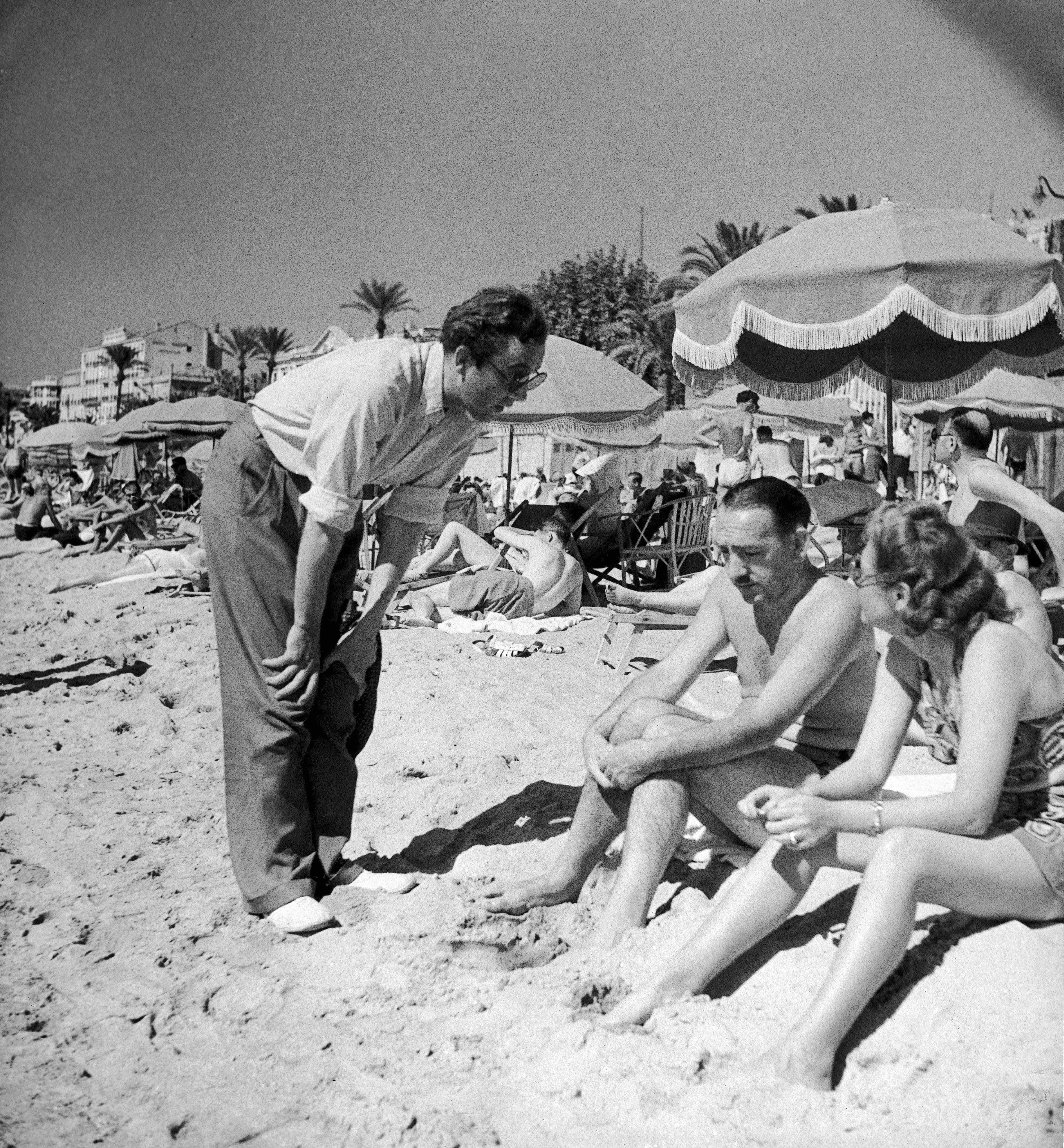 David Niven In Cannes, France In 1946 -