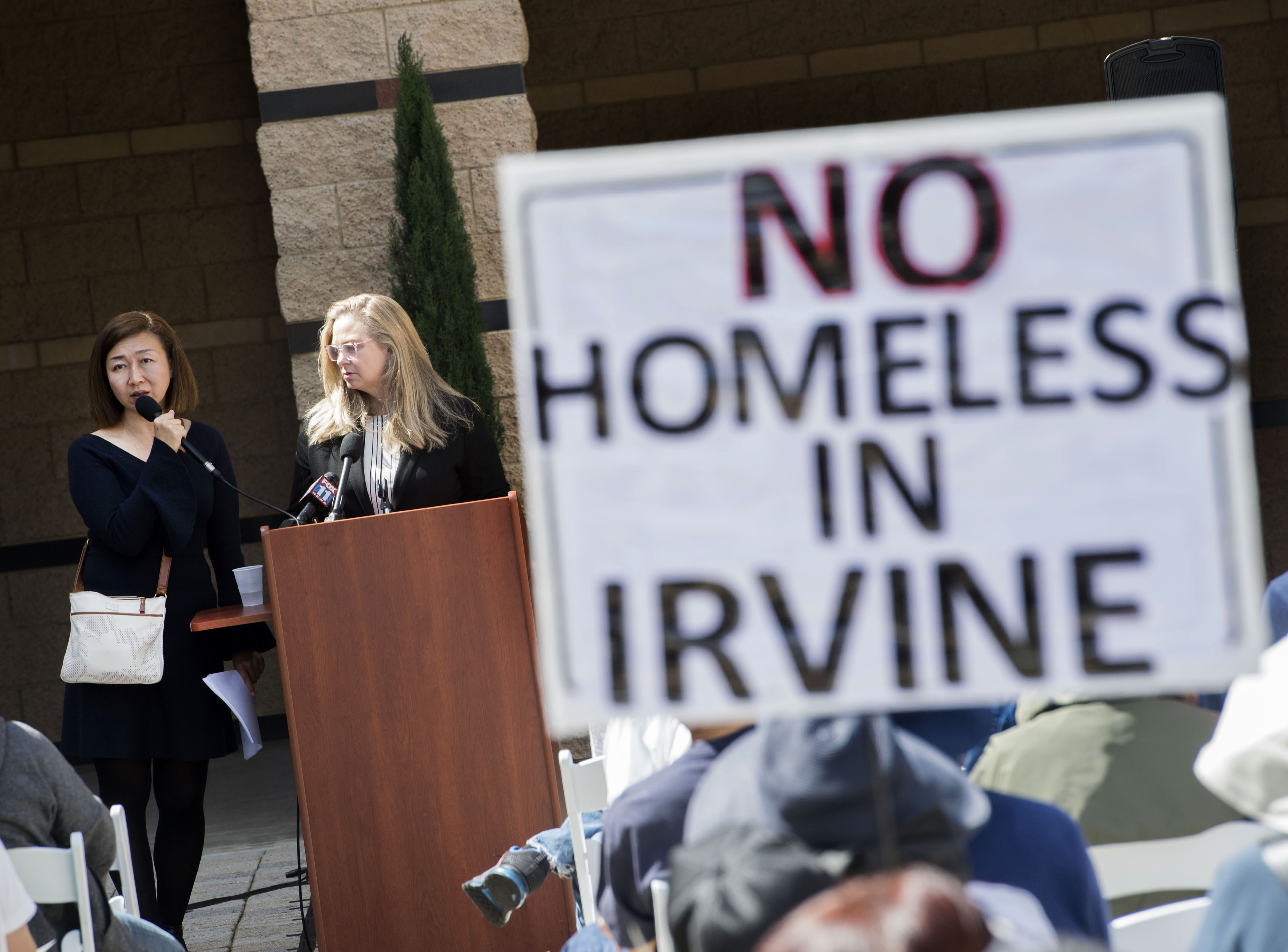 Irvine residents oppose proposed homeless camp next to Great Park
