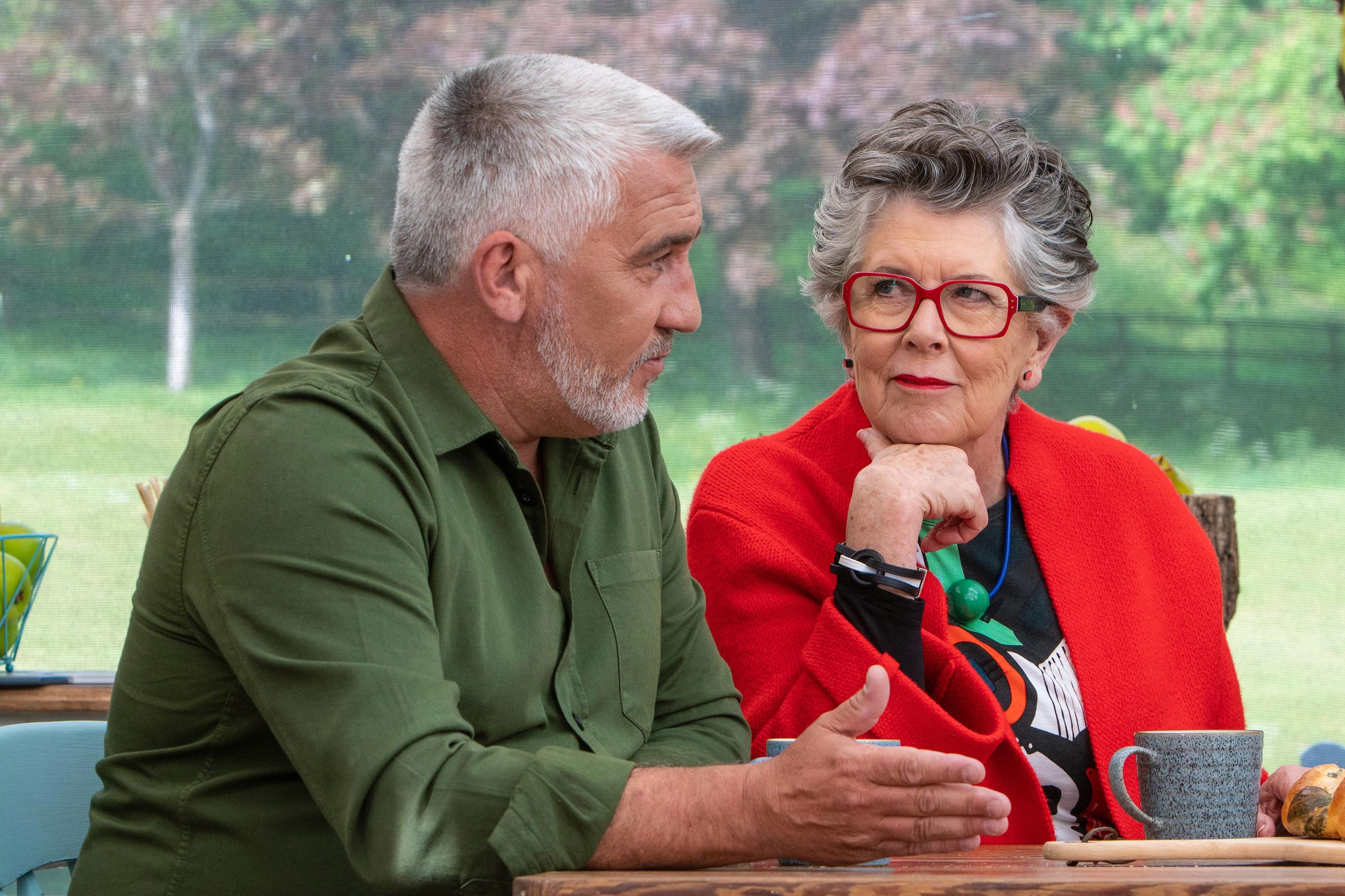 GBBO judges Paul Hollywood and Prue Leith