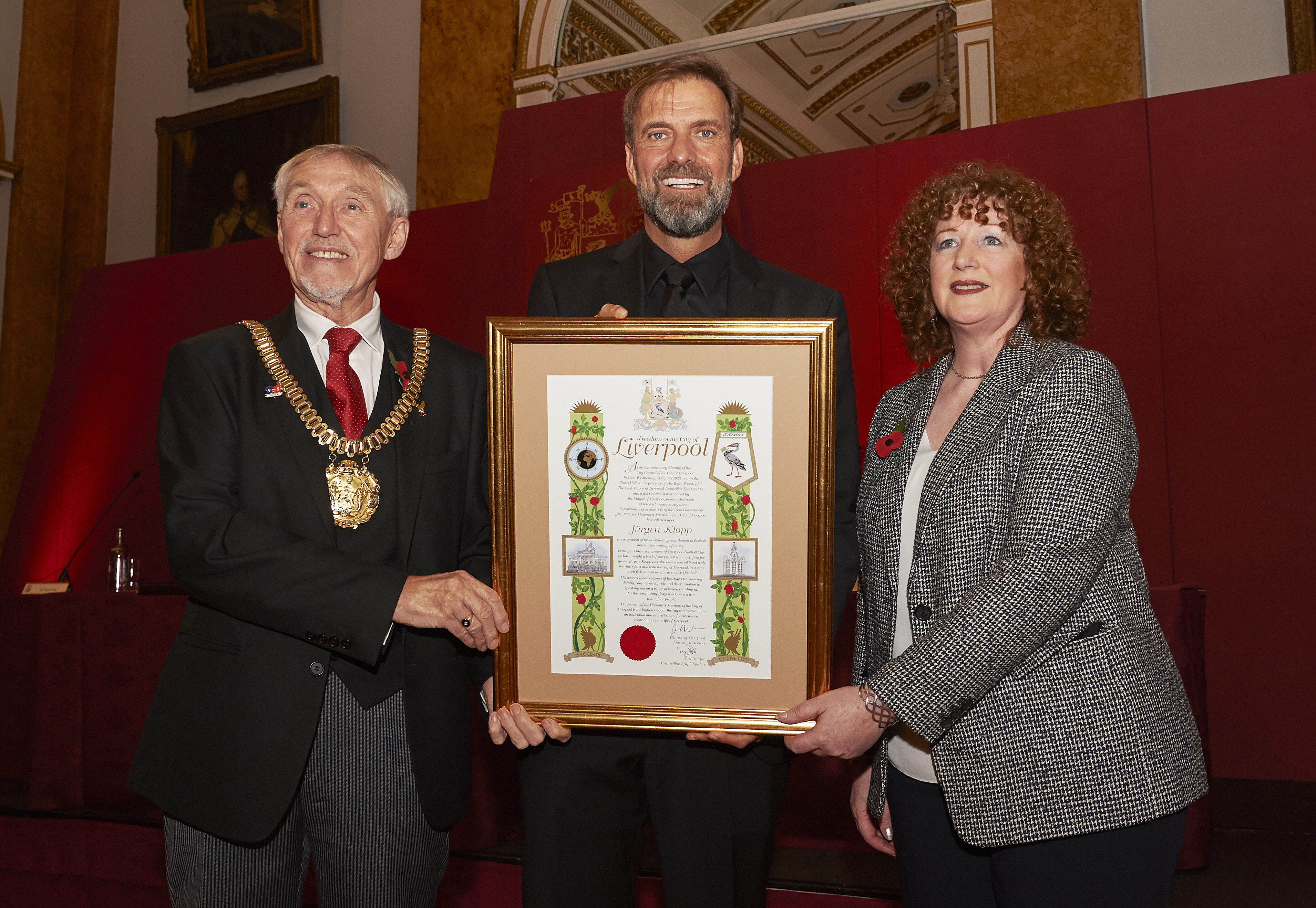 Jurgen Klopp Given The Freedom Of The City Of Liverpool