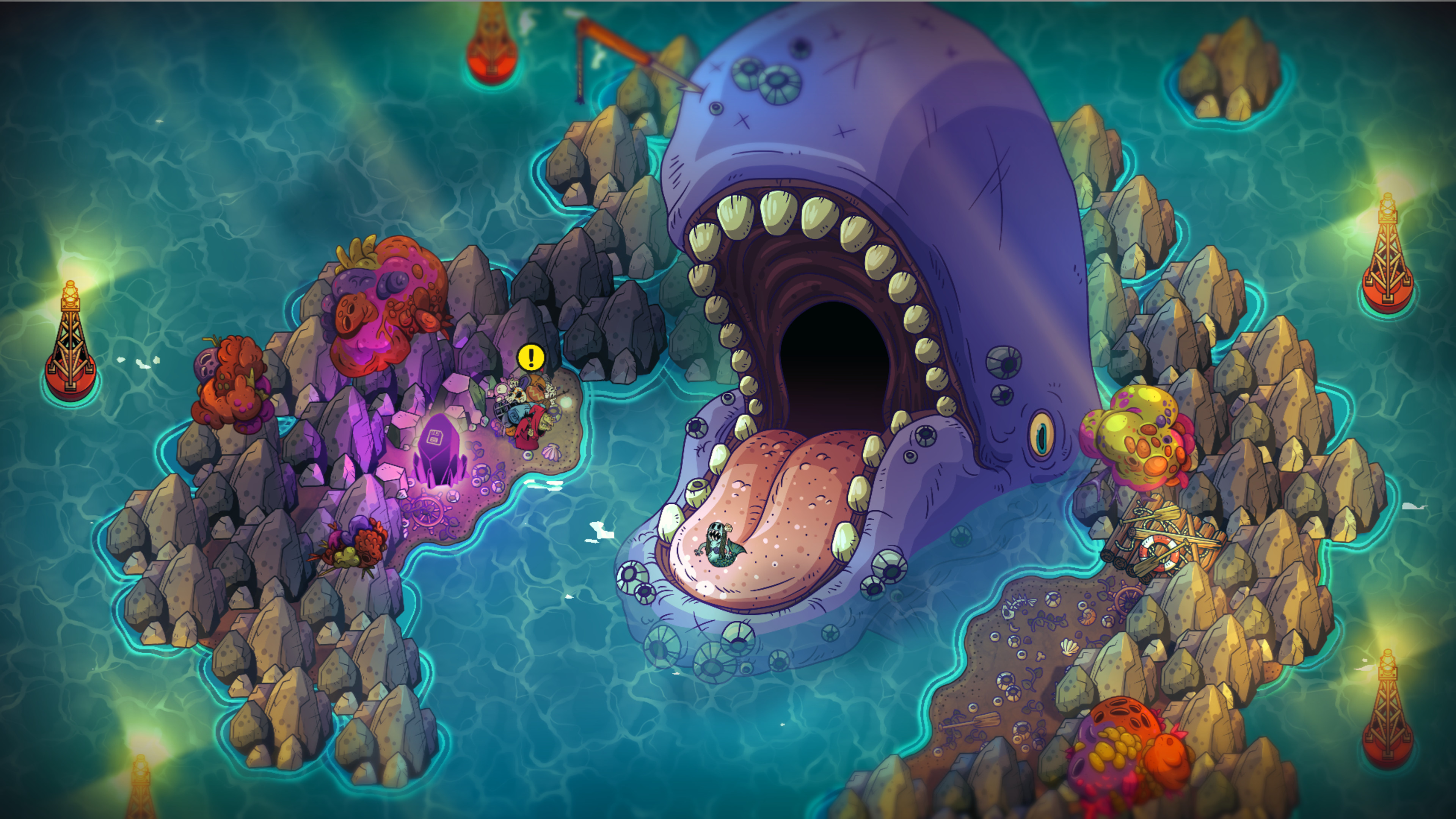 A whale dungeon in Nobody Saves the World