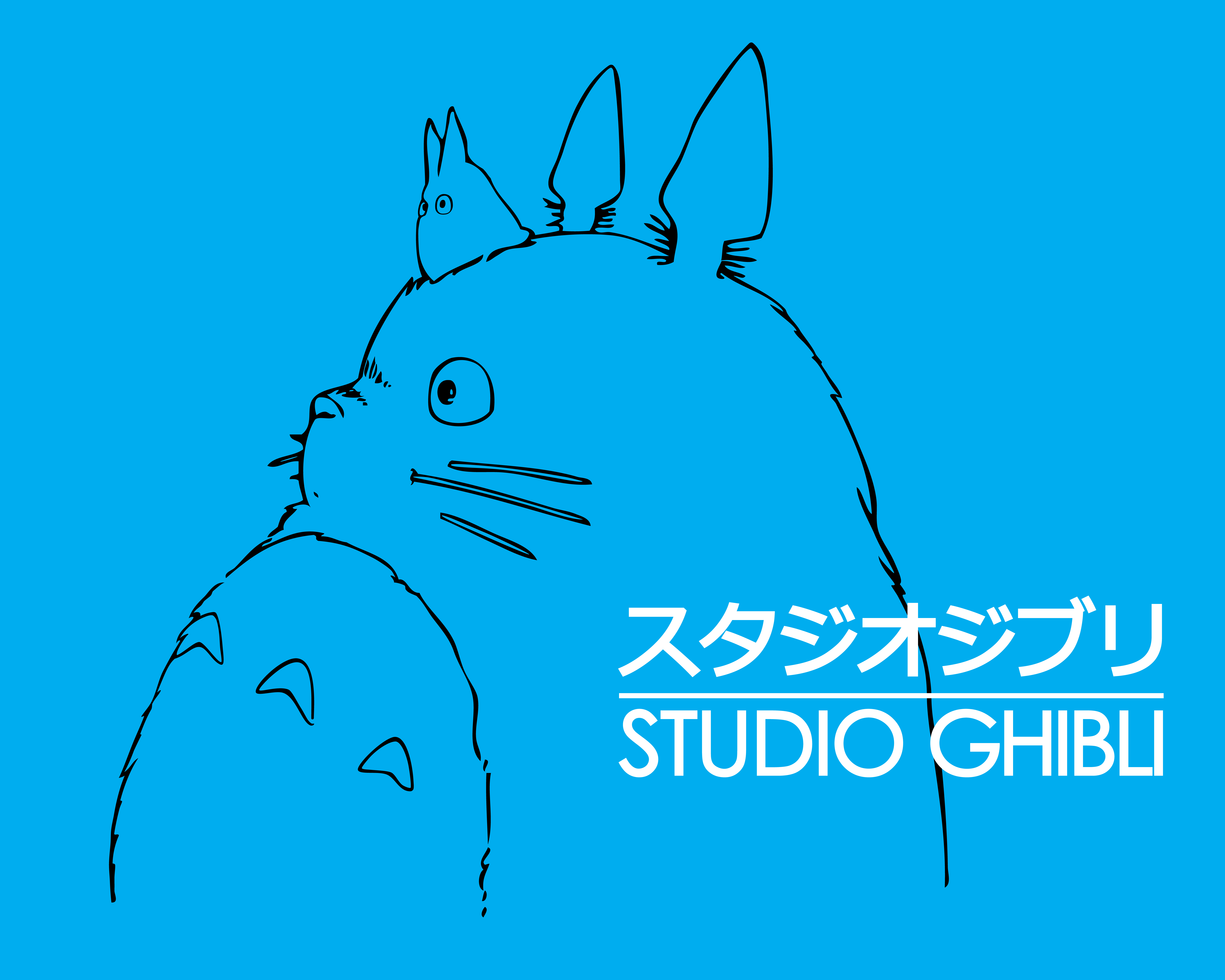 studio ghibli logo with totoro
