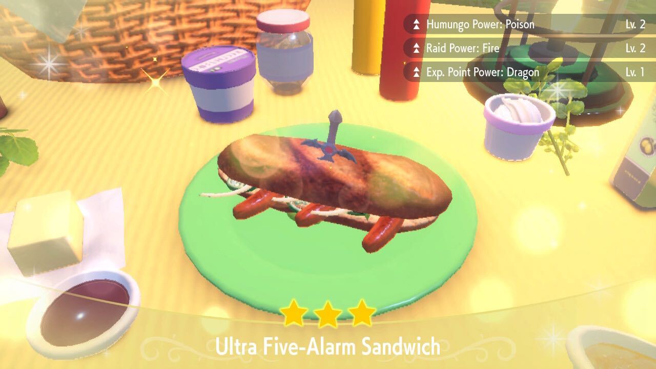 Spicy Five-Alarm Sandwich, with lots of sausage, on a yellow tablecloth