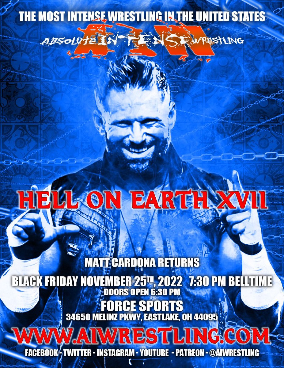 Poster for AIW Hell on Earth XVII