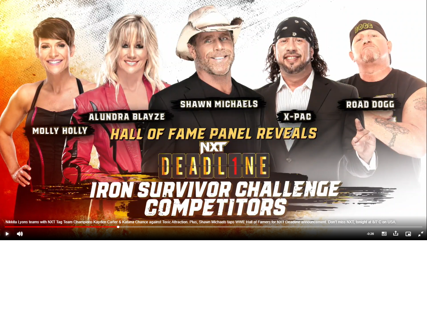 “Heartbreak Man” Shawn Michaels and his all-star panel to select the entrants in the Iron Survivor matches at NXT Deadline