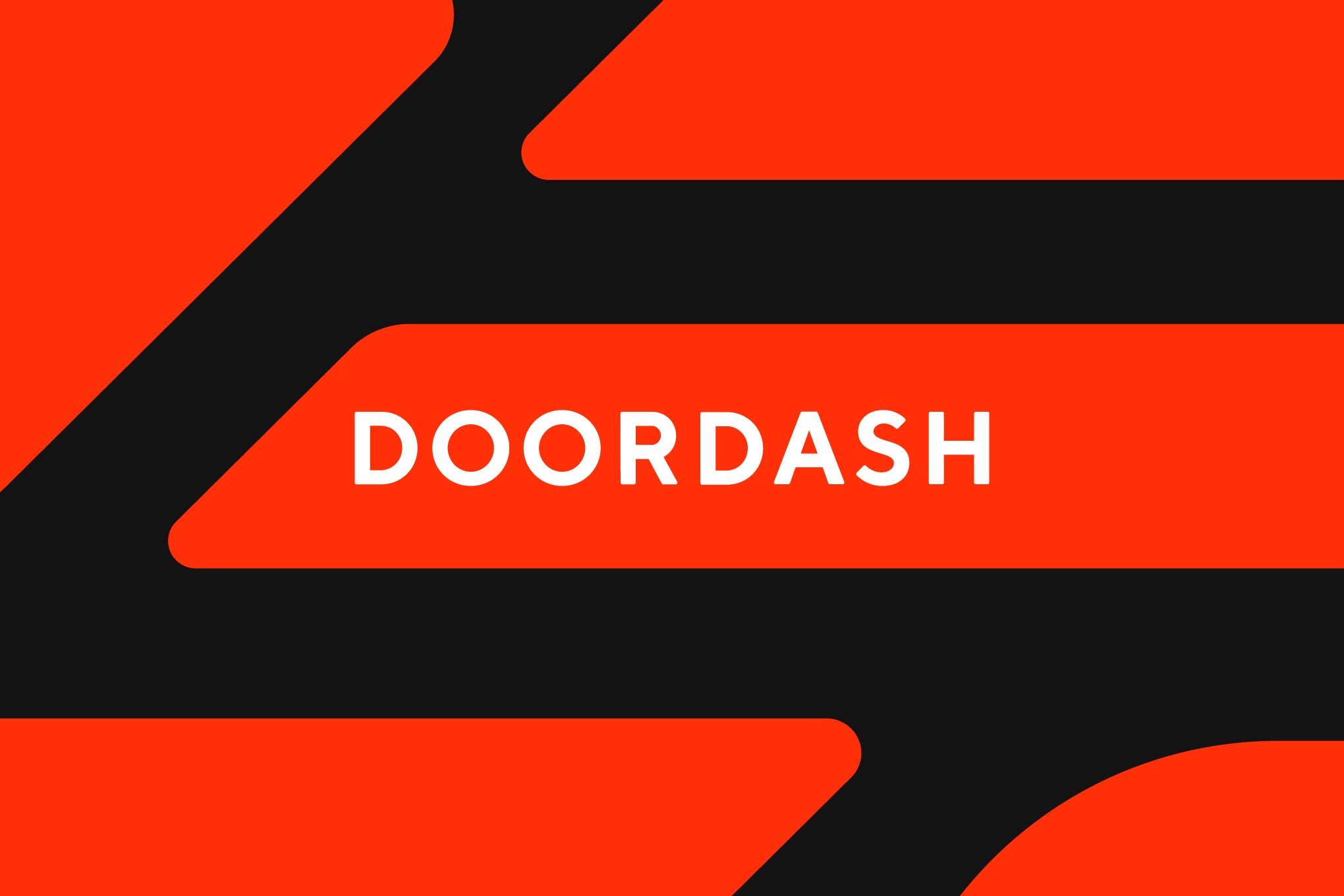 An illustration featuring the doordash logo