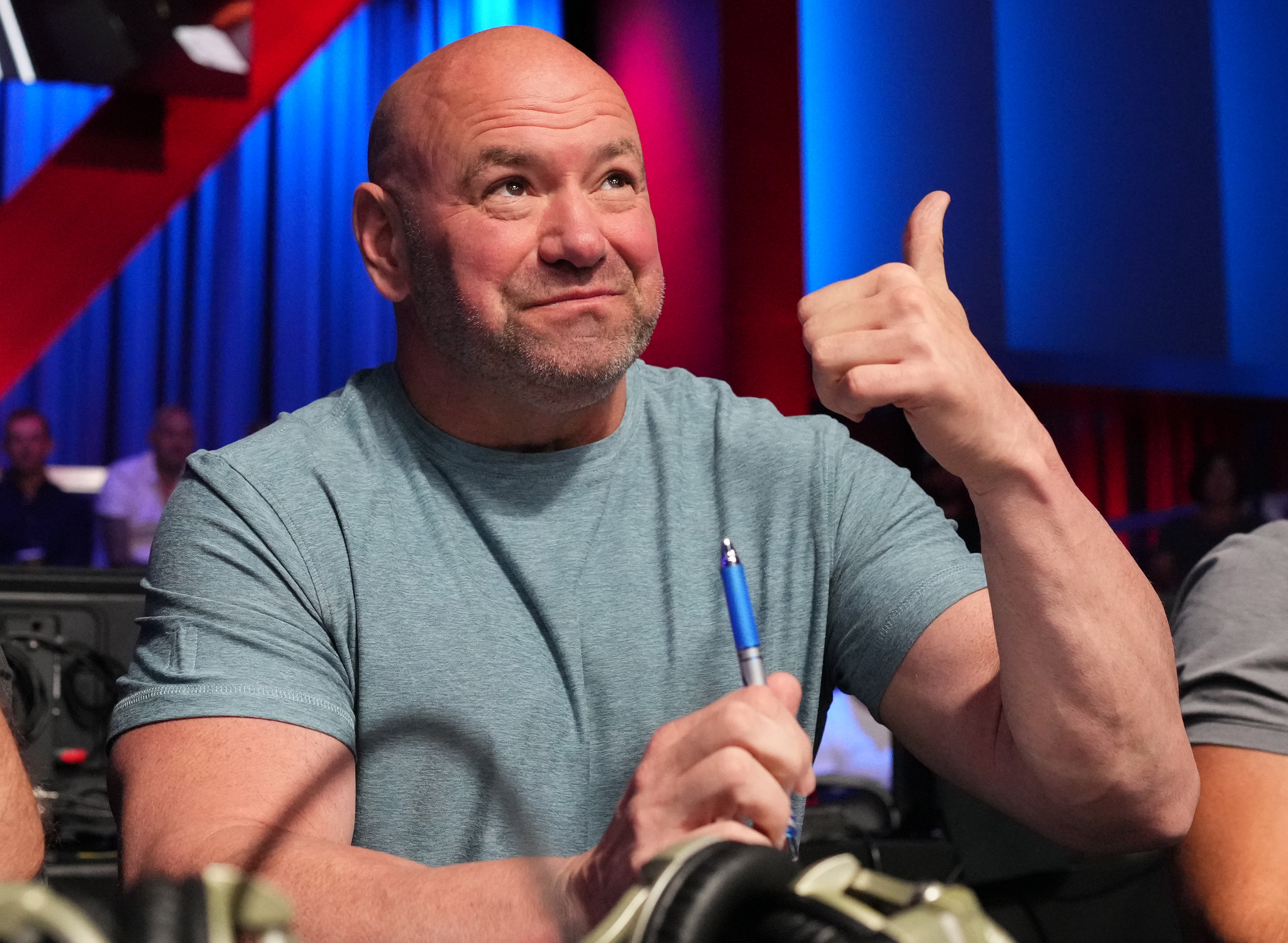 Dana White during a Contender Series episode in September. 
