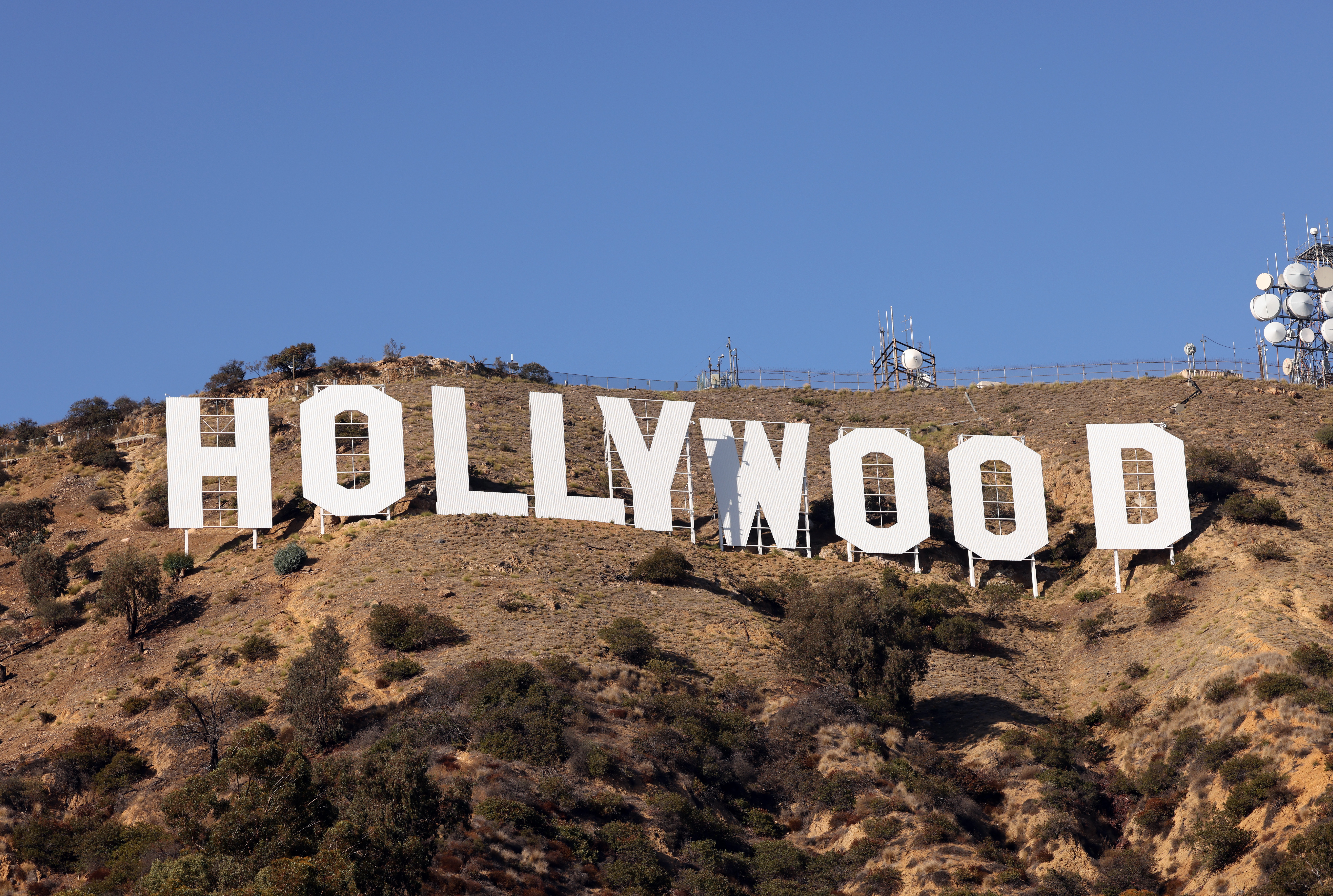 The Hollywood Sign Gets Repainted Ahead Of Its 100th Anniversary