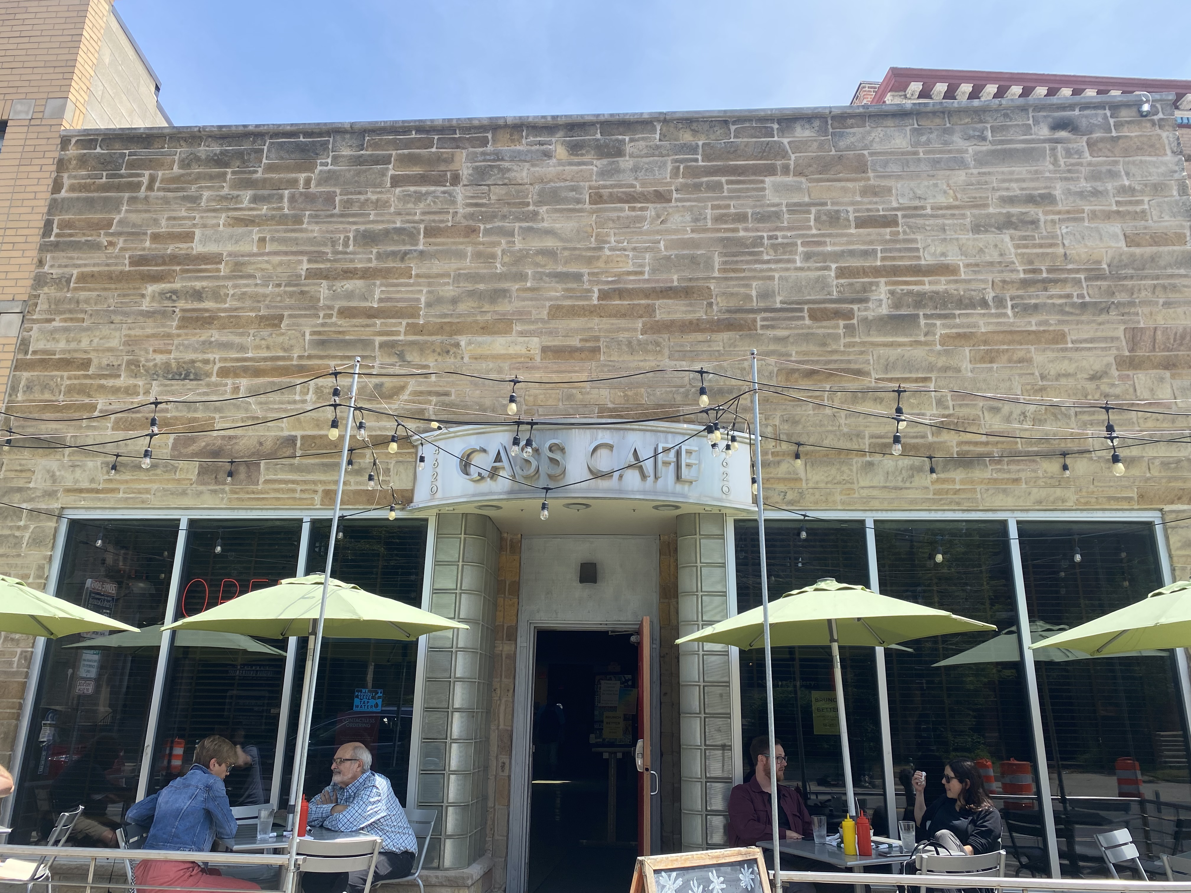 The exterior of Cass Cafe in Midtown, Detroit, Michigan.