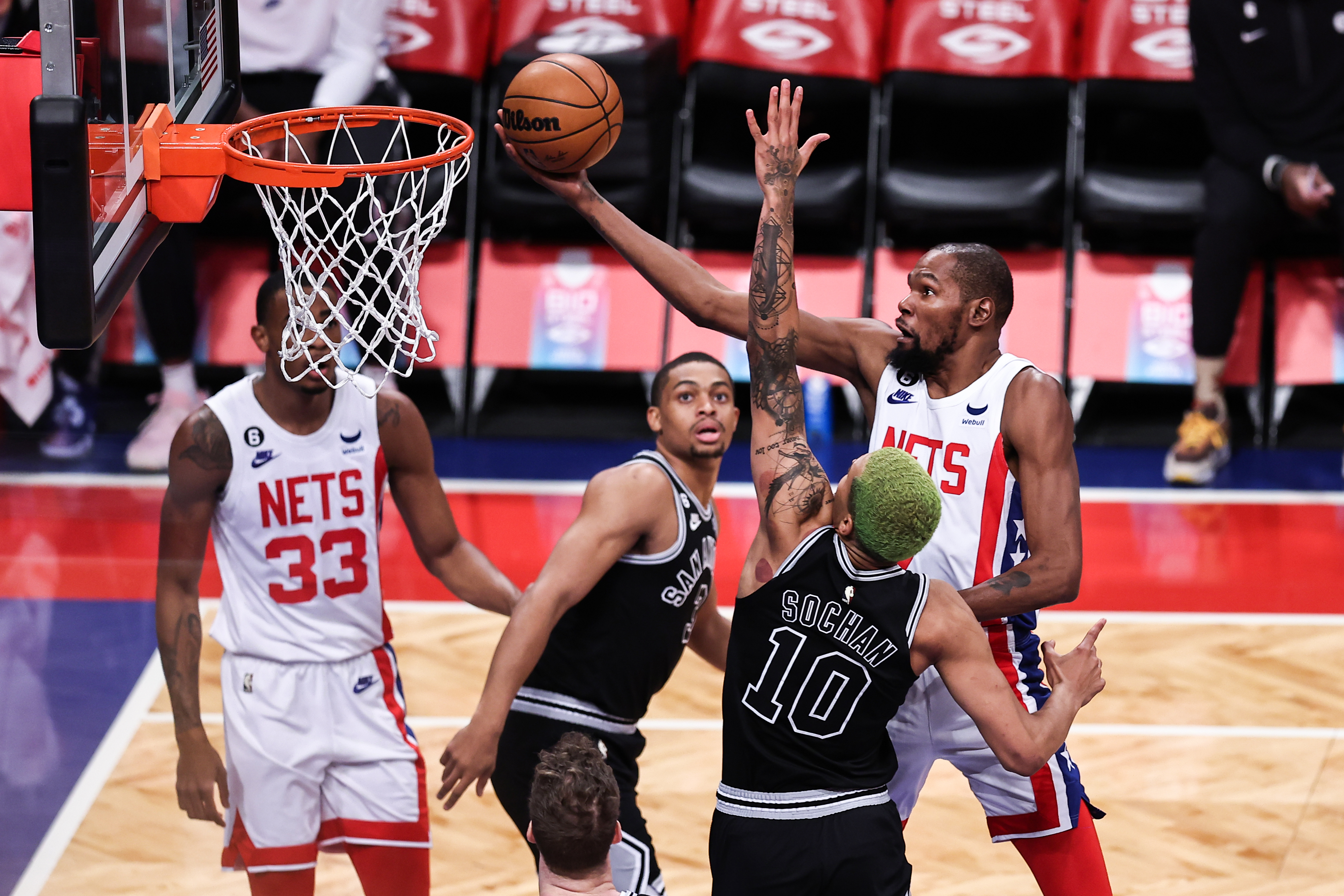 San Antonio Spurs v Brooklyn Nets