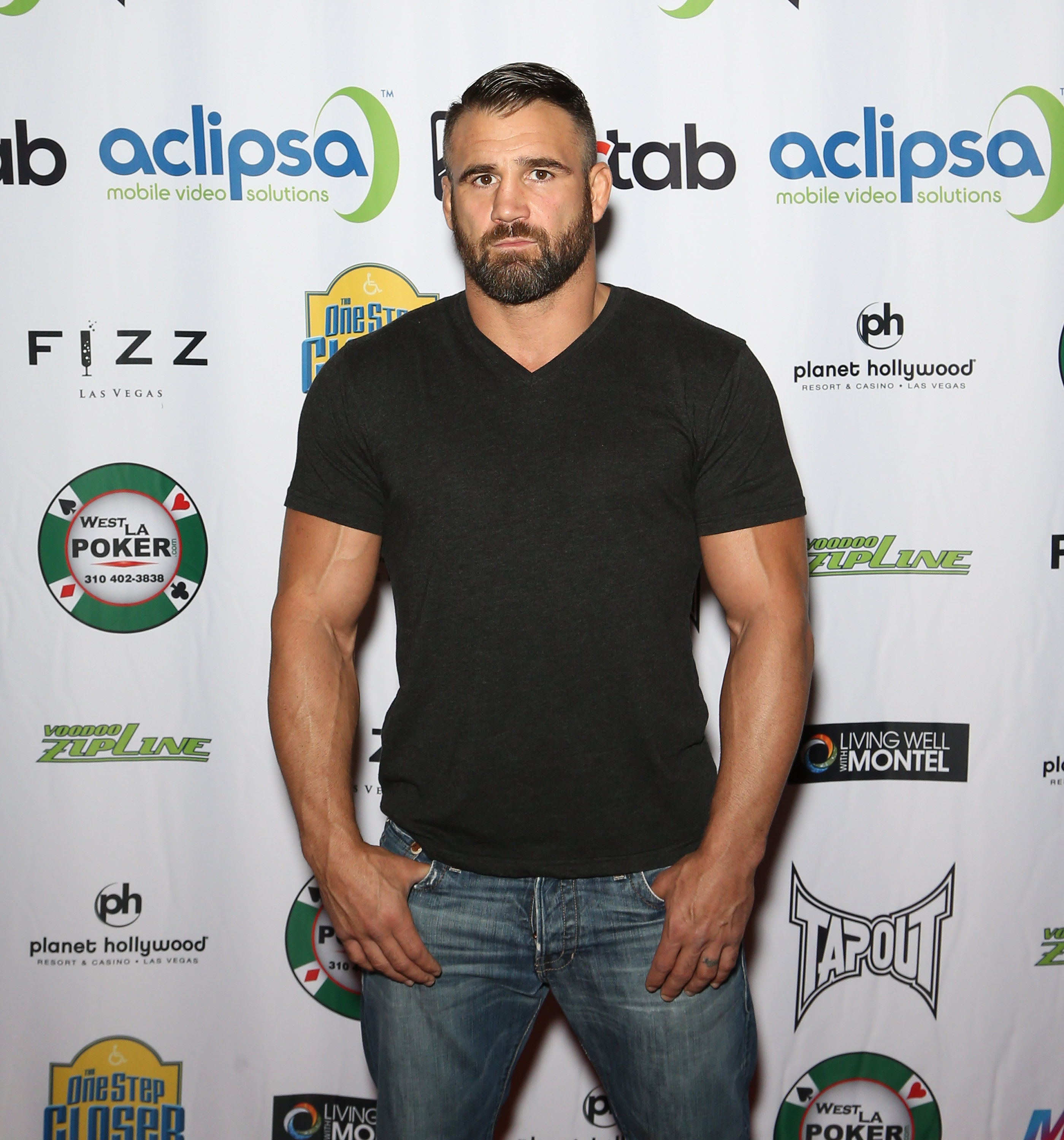 Phil Baroni at a celebrity poker tournament in 2015.