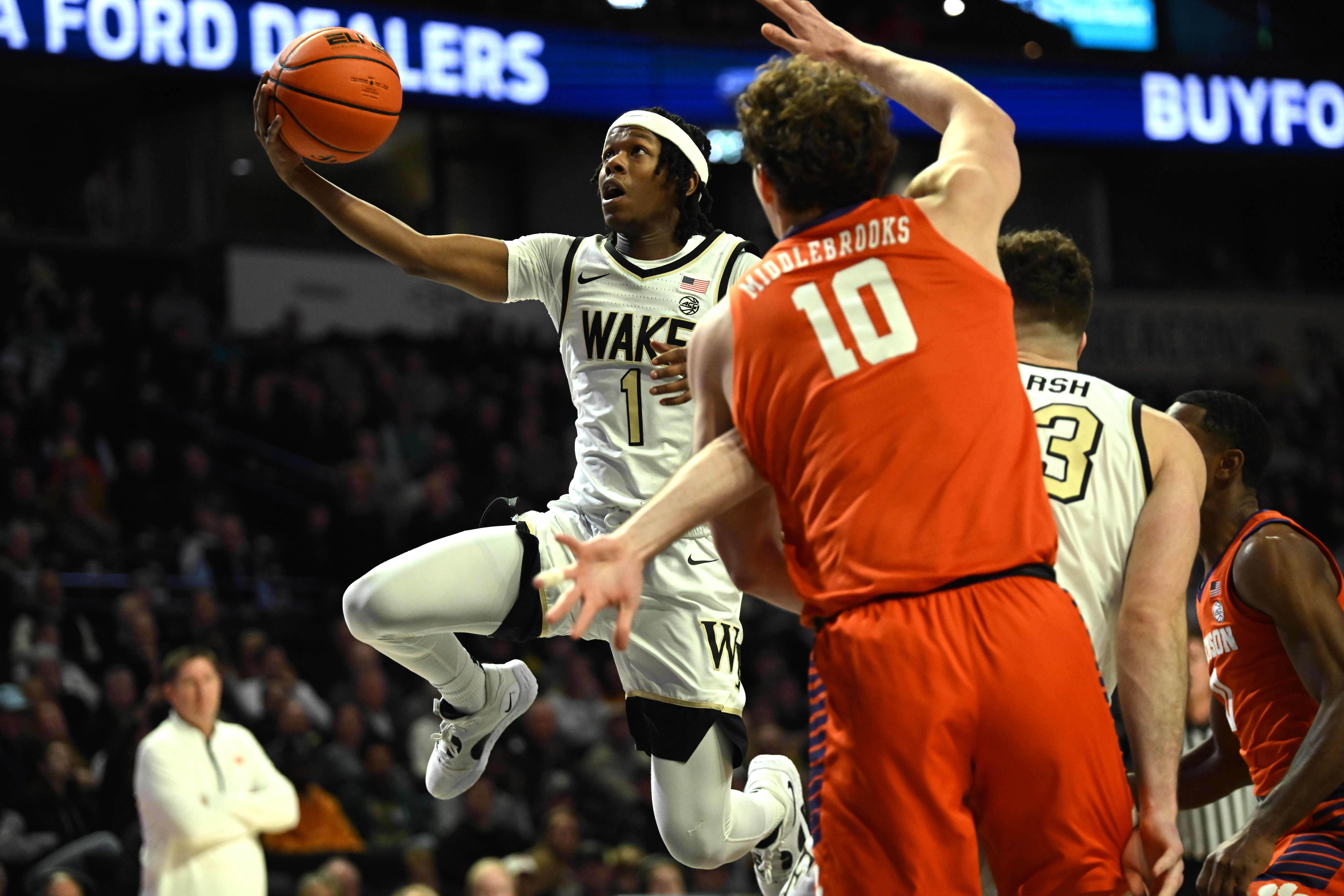 NCAA Basketball: Clemson at Wake Forest