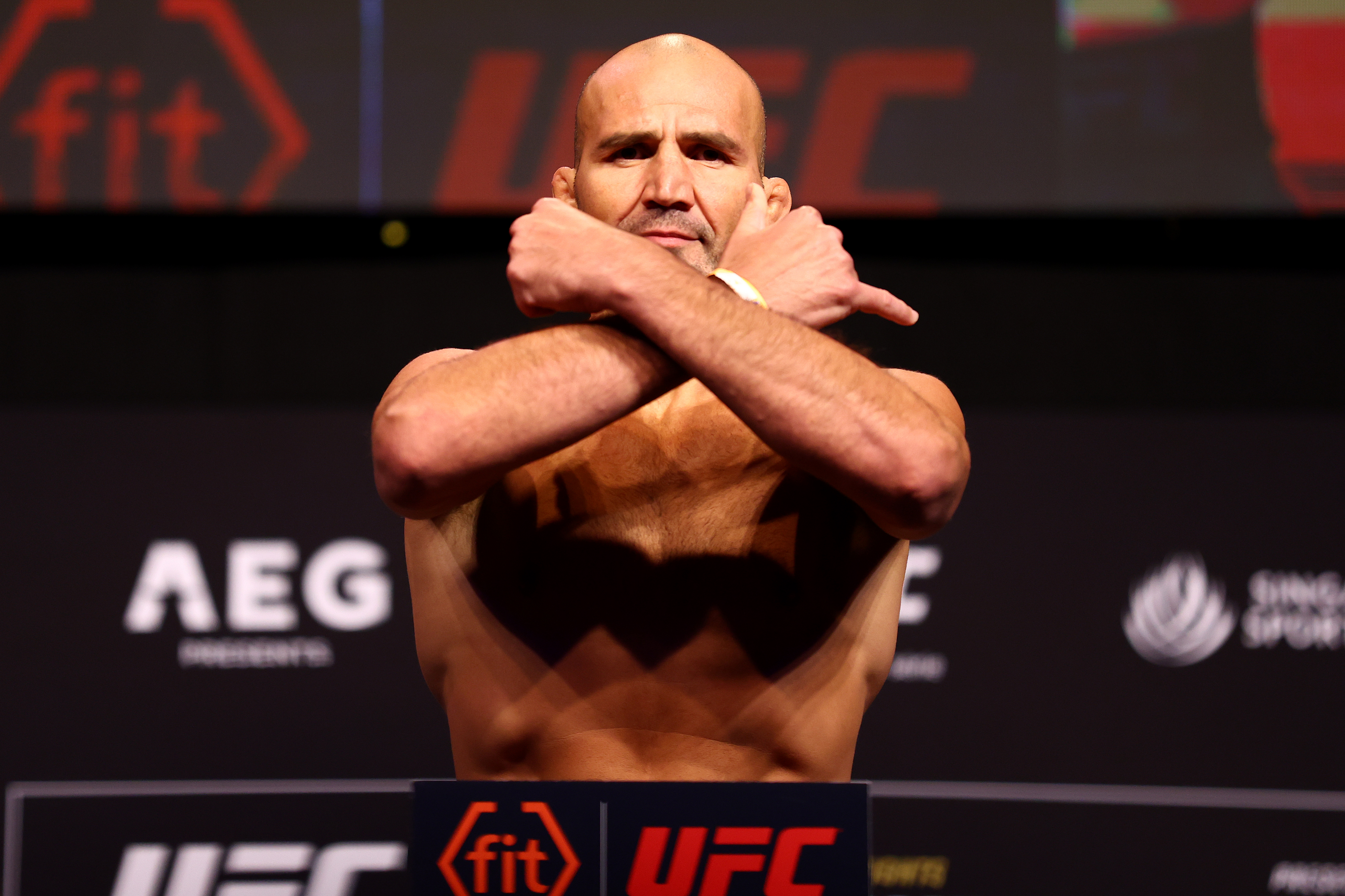 Glover Teixeira when he weighed in at UFC 275.