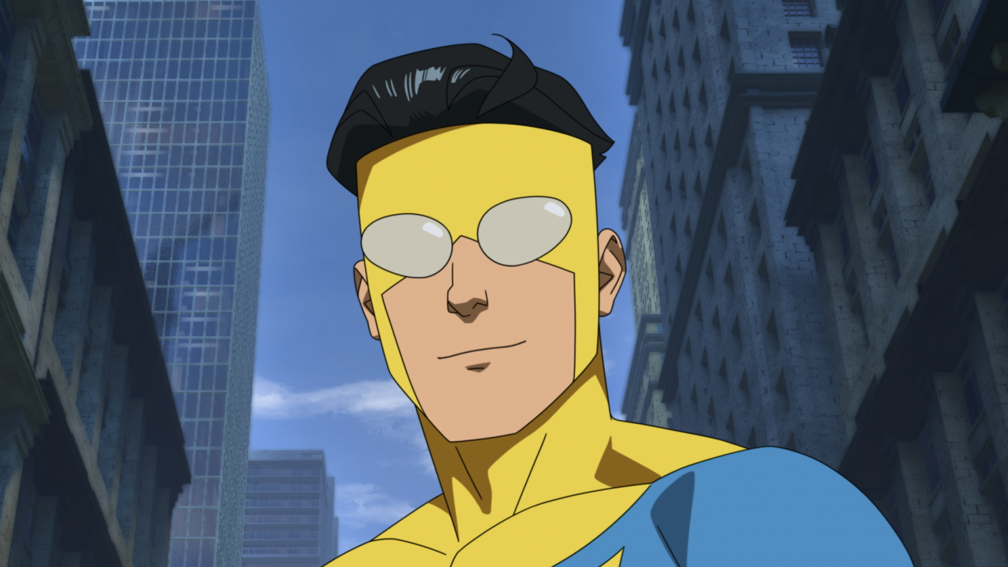 Seventeen-year-old Mark Grayson as the superhero Invincible