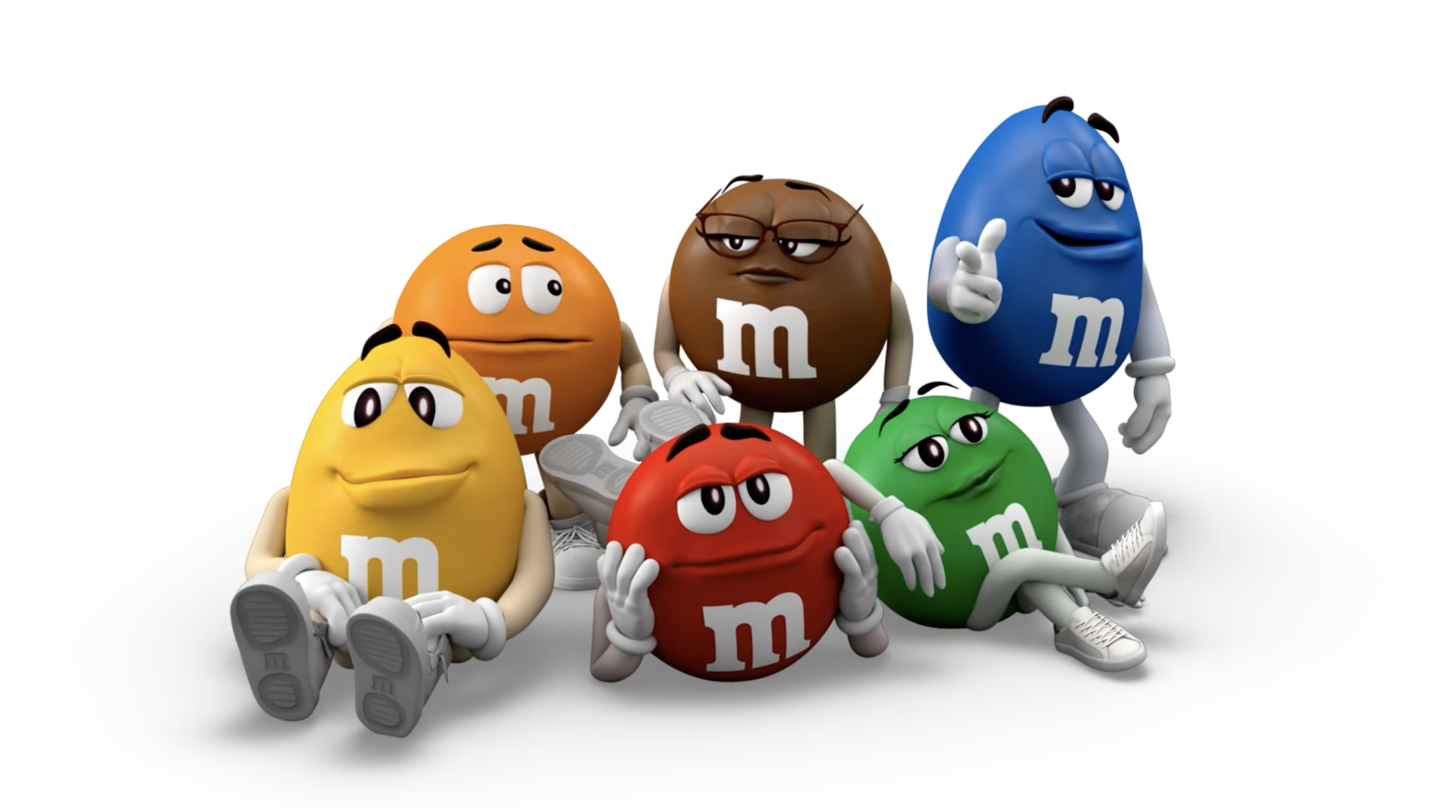 An image of the M&amp;Ms ‘spokescandies’ after they rebranded. Green M&amp;M for example, is no longer wearing her signature “sexy” outfit because she’s a “feminist” now.