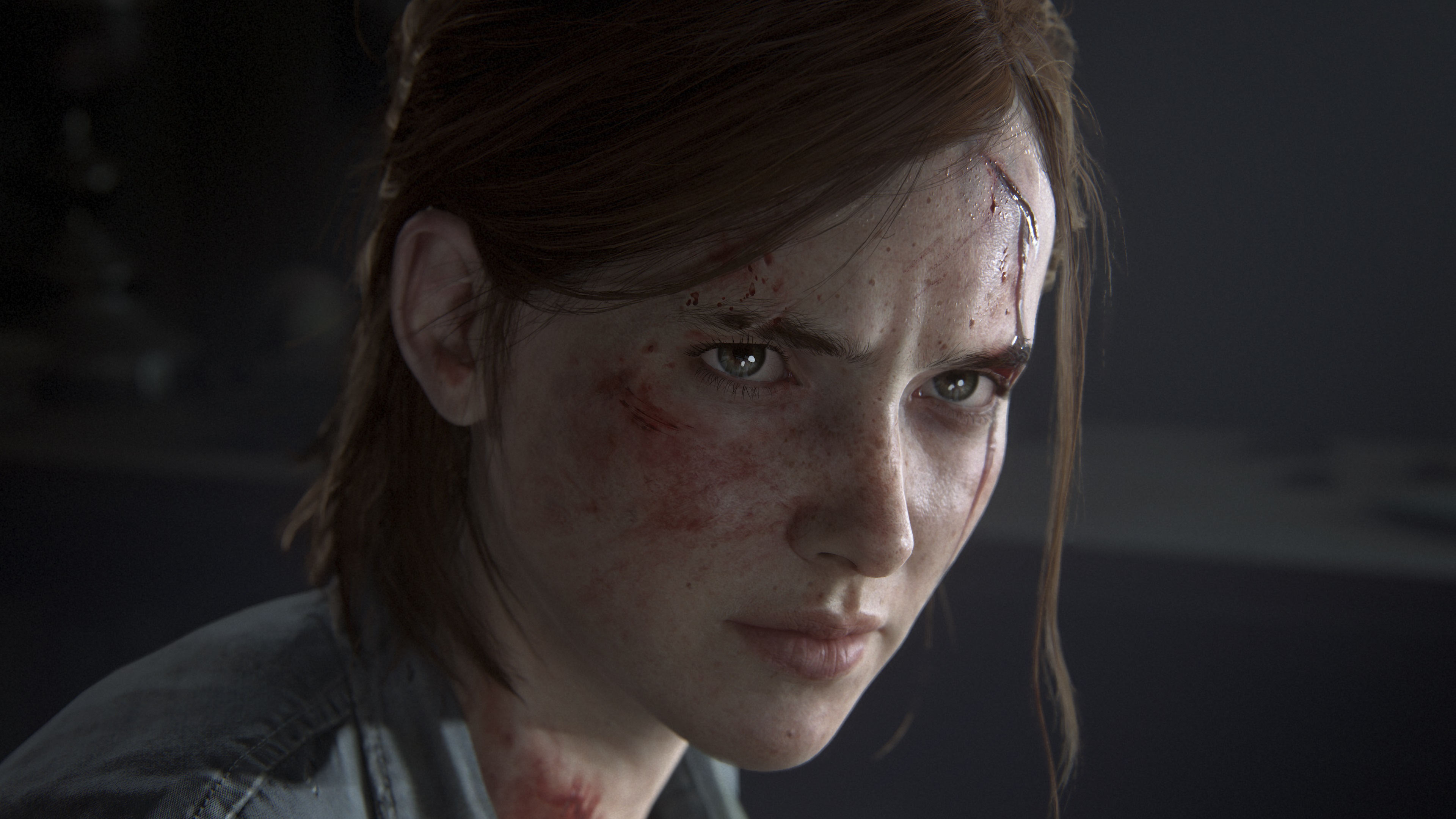 a close-up of Ellie in The Last of Us Part 2