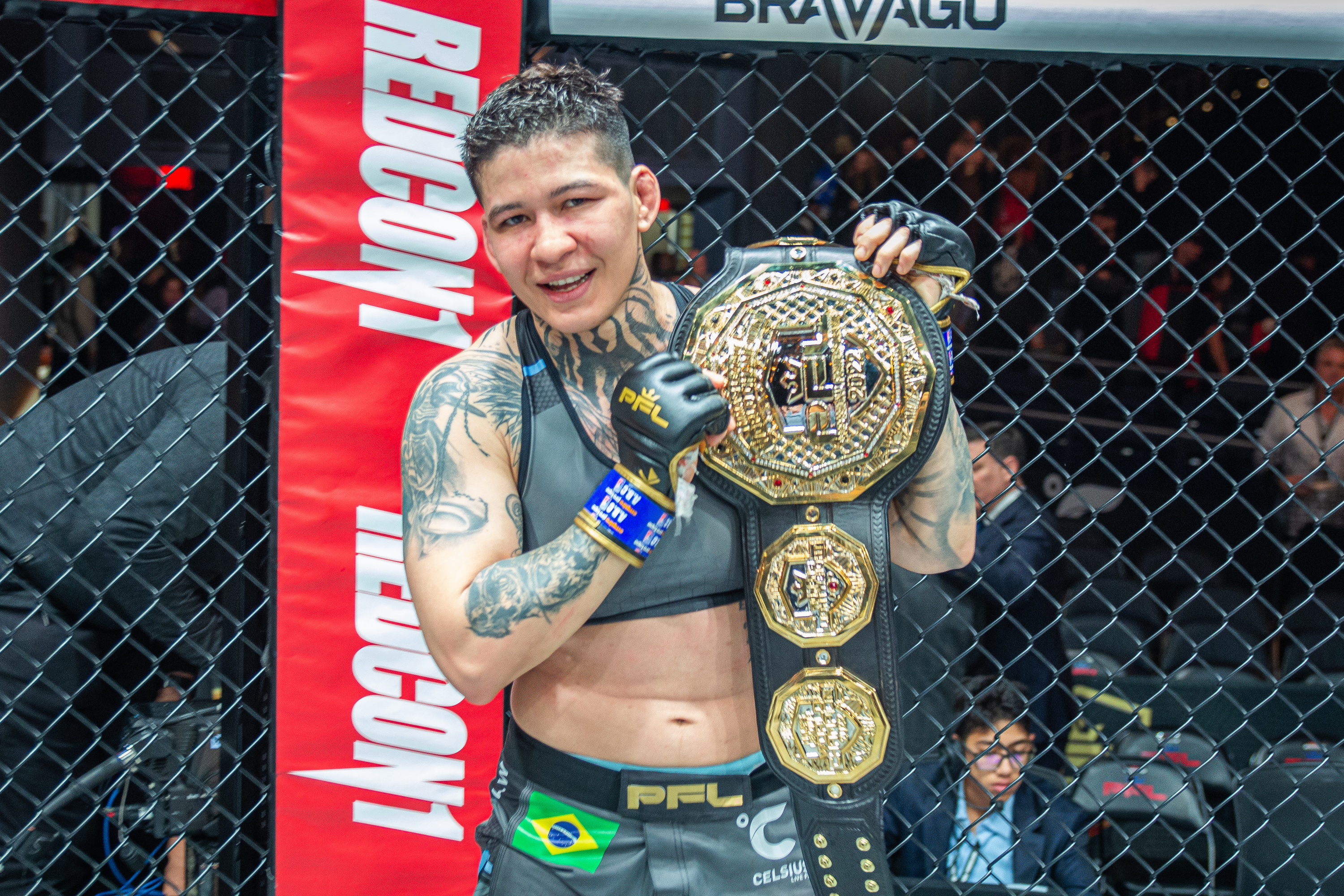 Larissa Pacheco became the PFL’s women’s lightweight champion in November 2022.