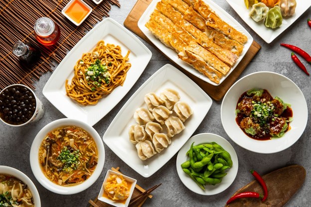 Array of Taiwanese dishes