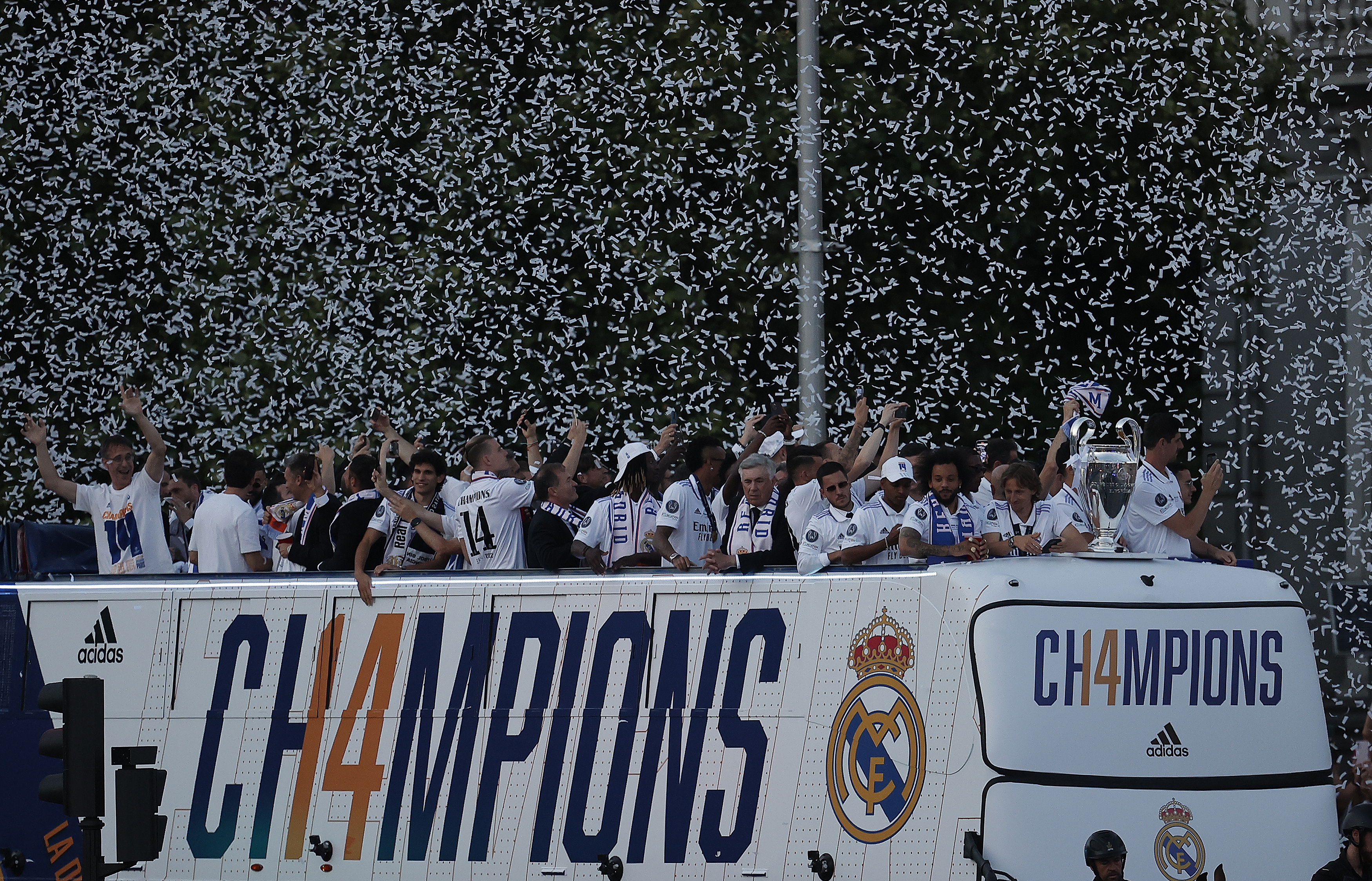 Real Madrid celebrate 14th Champions League win