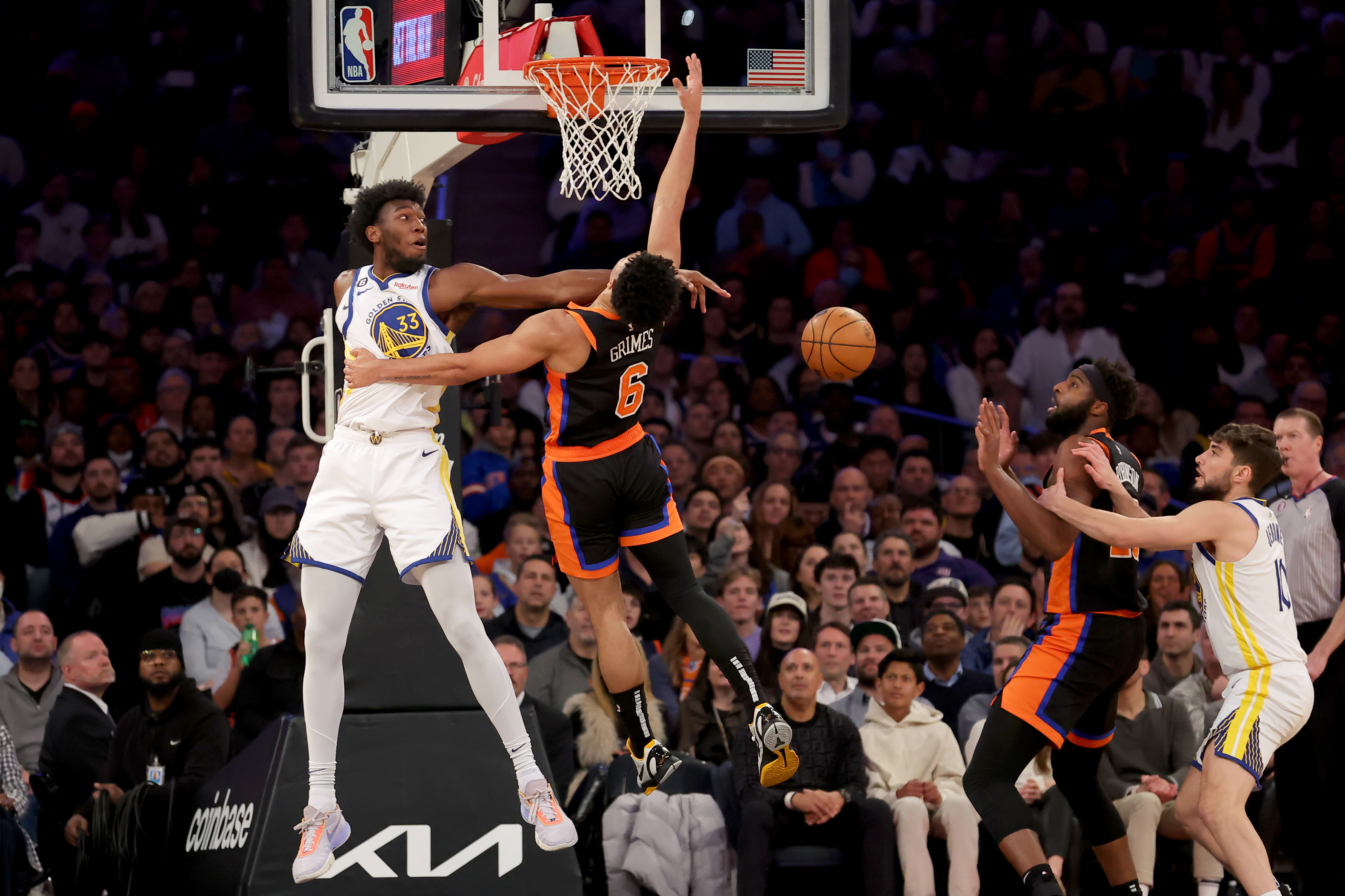 NBA: Golden State Warriors at New York Knicks
