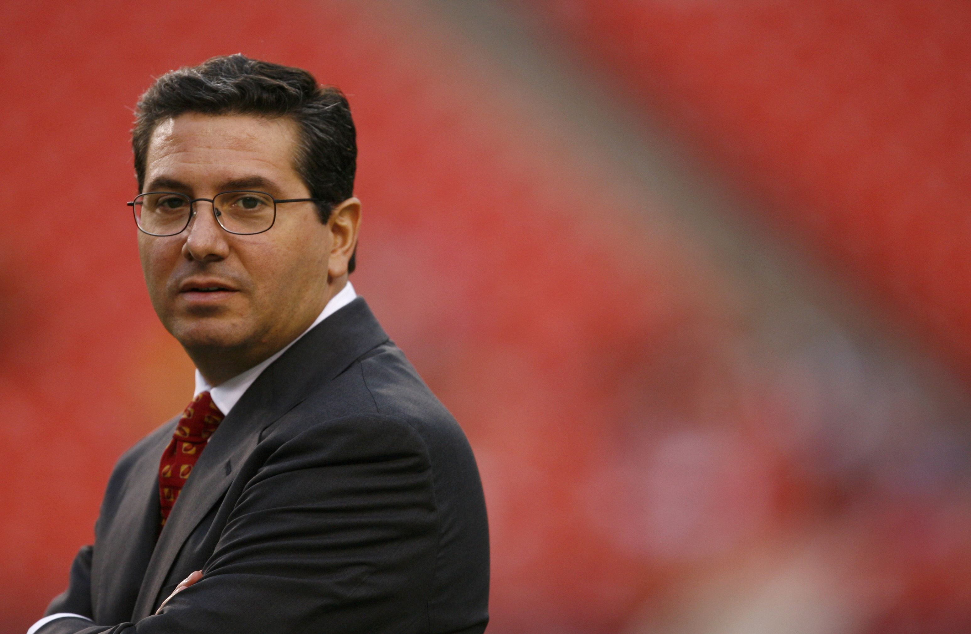 Owner Daniel Snyder of the Washington Redskins looks on before the game against the Minnesota Vikings on September 11, 2006 at FedExField in Landover, Maryland. The Vikings won 19-16.
