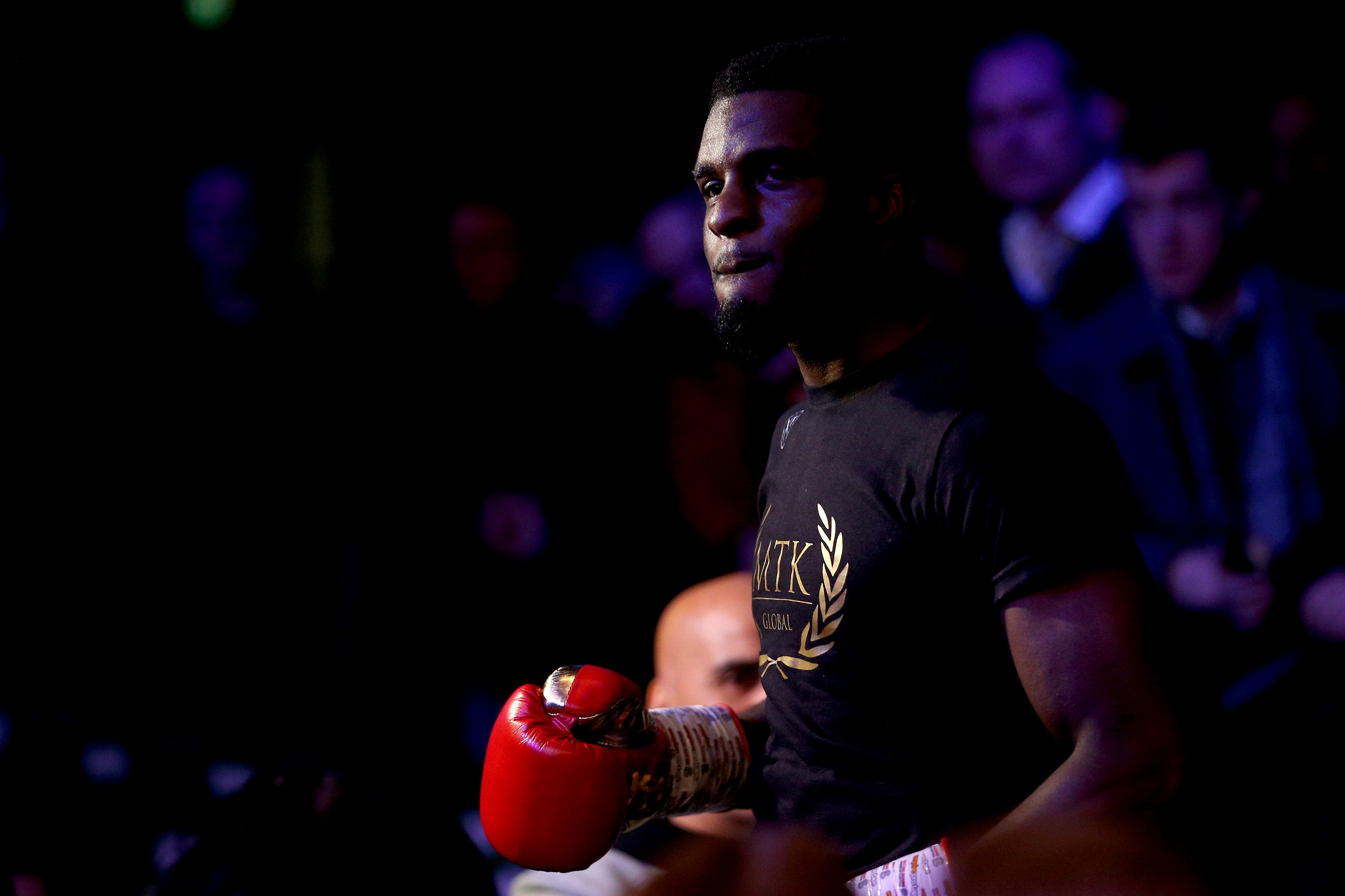 Ohara Davies walks to the ring prior to the MTK Global Golden Contract Super-Lightweight Semi-Final fight between Ohara Davies and Jeff Ofori at York Hall on February 21, 2020 in London, England.