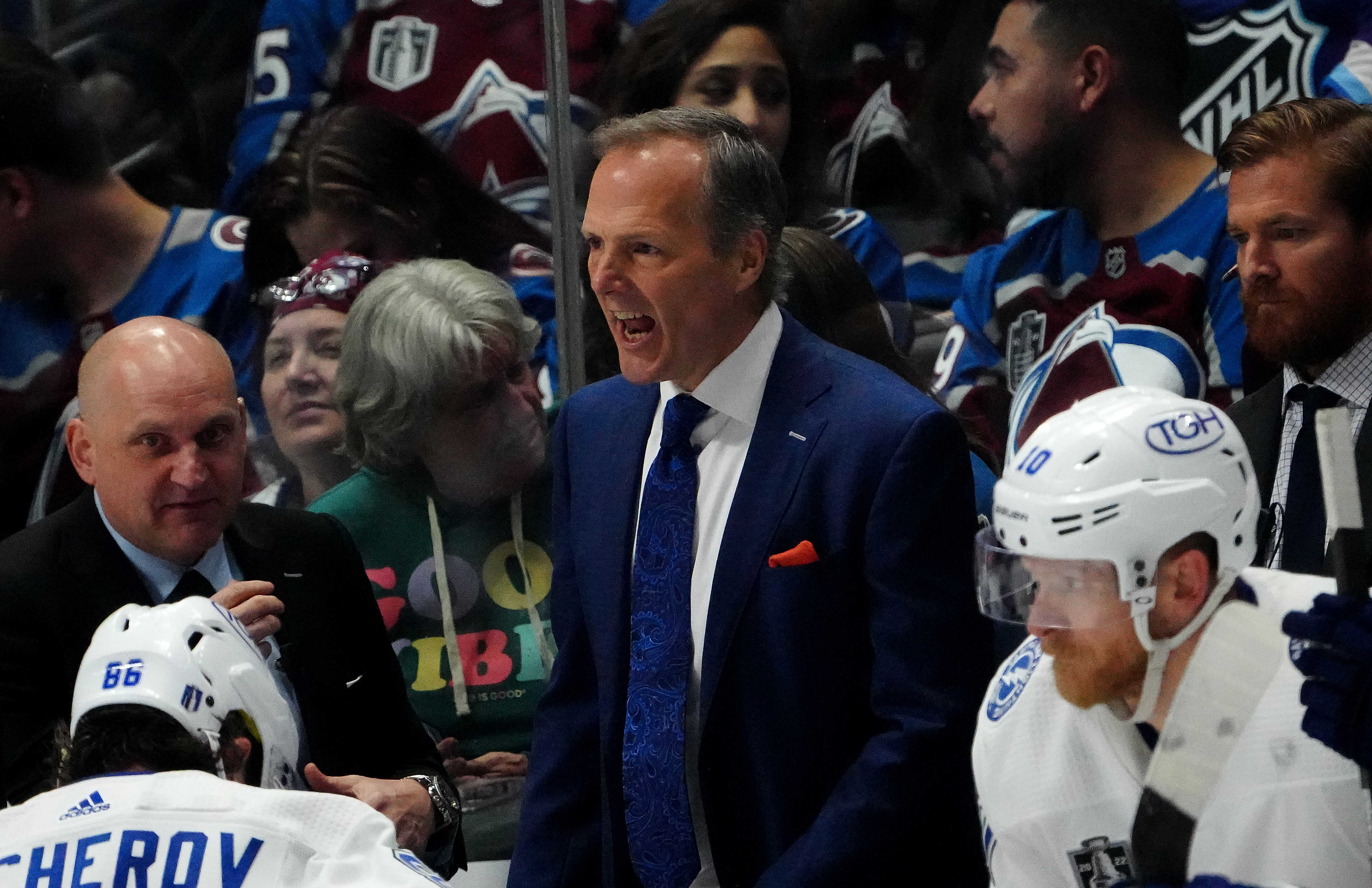 NHL: Stanley Cup Playoffs-Tampa Bay Lightning at Colorado Avalanche
