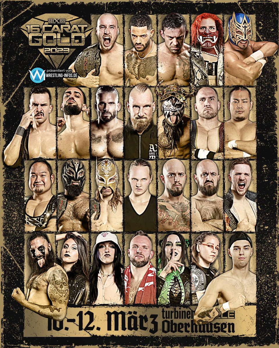 Poster for wXw 16 Carat Gold 2023