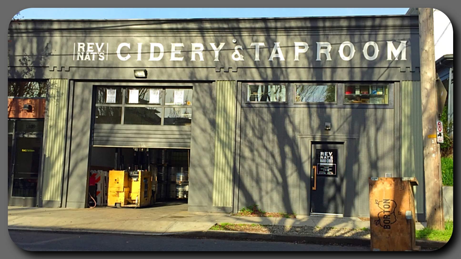 The exterior street view of a cidery and taproom.