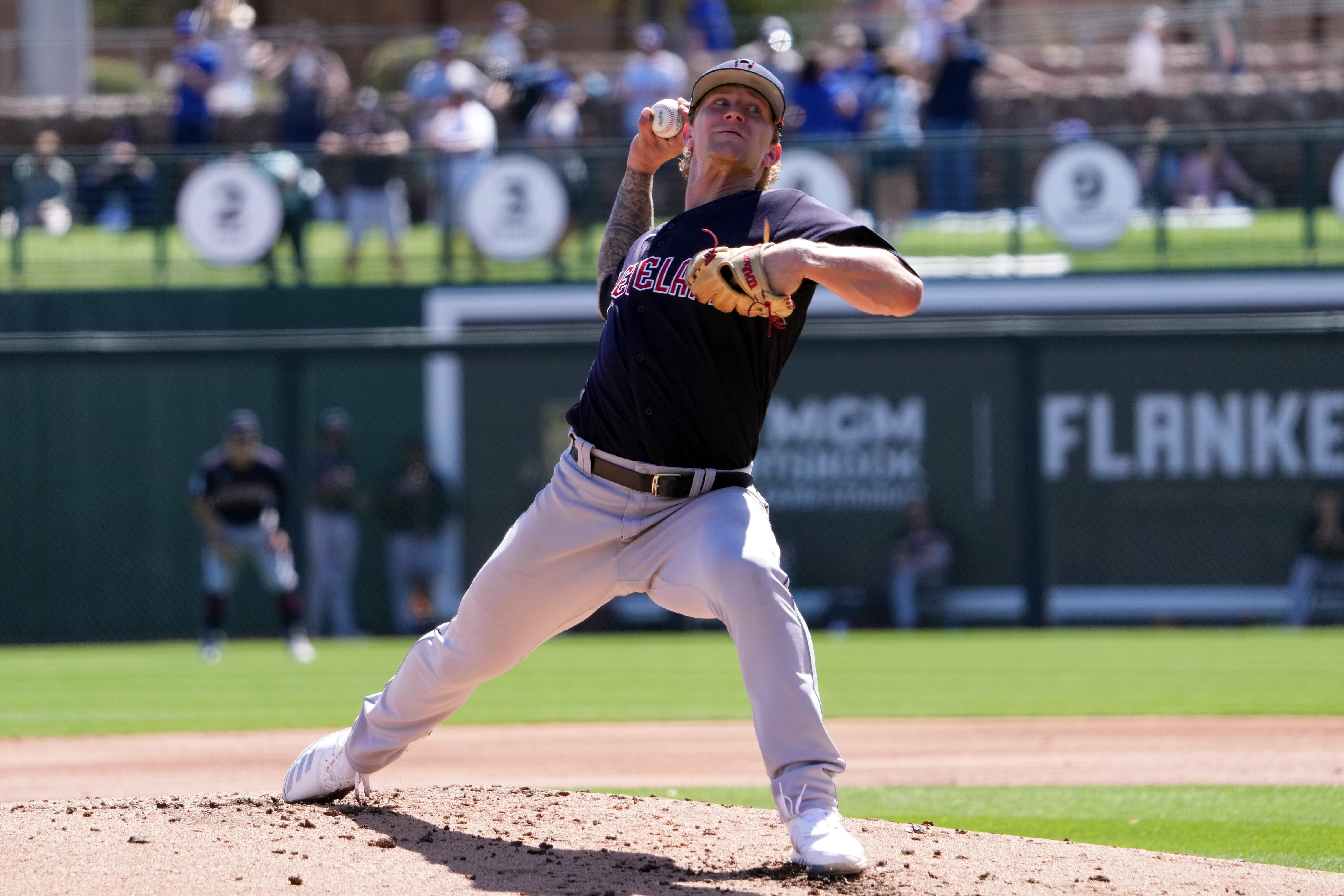 MLB: Spring Training-Cleveland Guardians at Los Angeles Dodgers