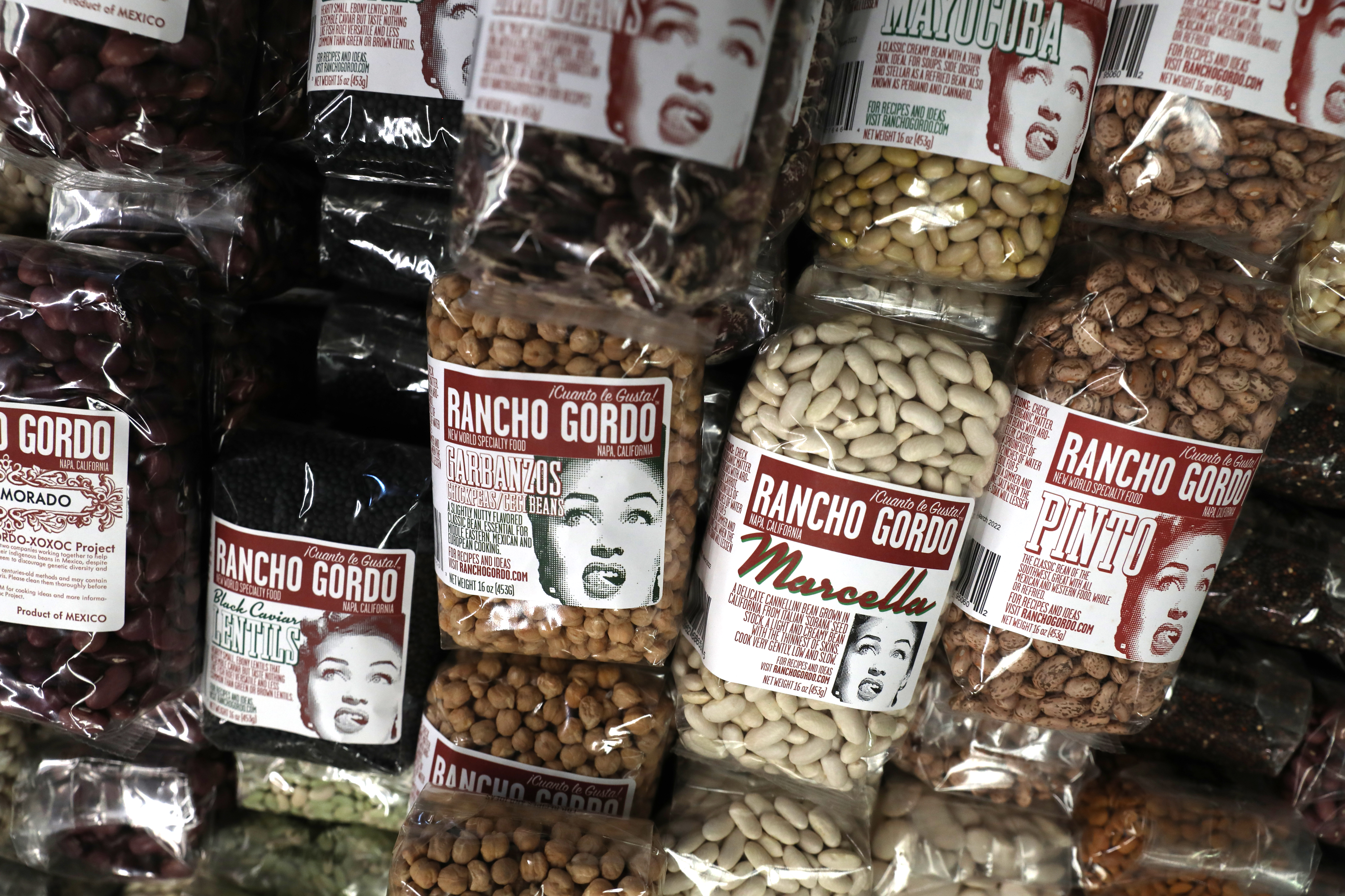A selection of Rancho Gordo beans