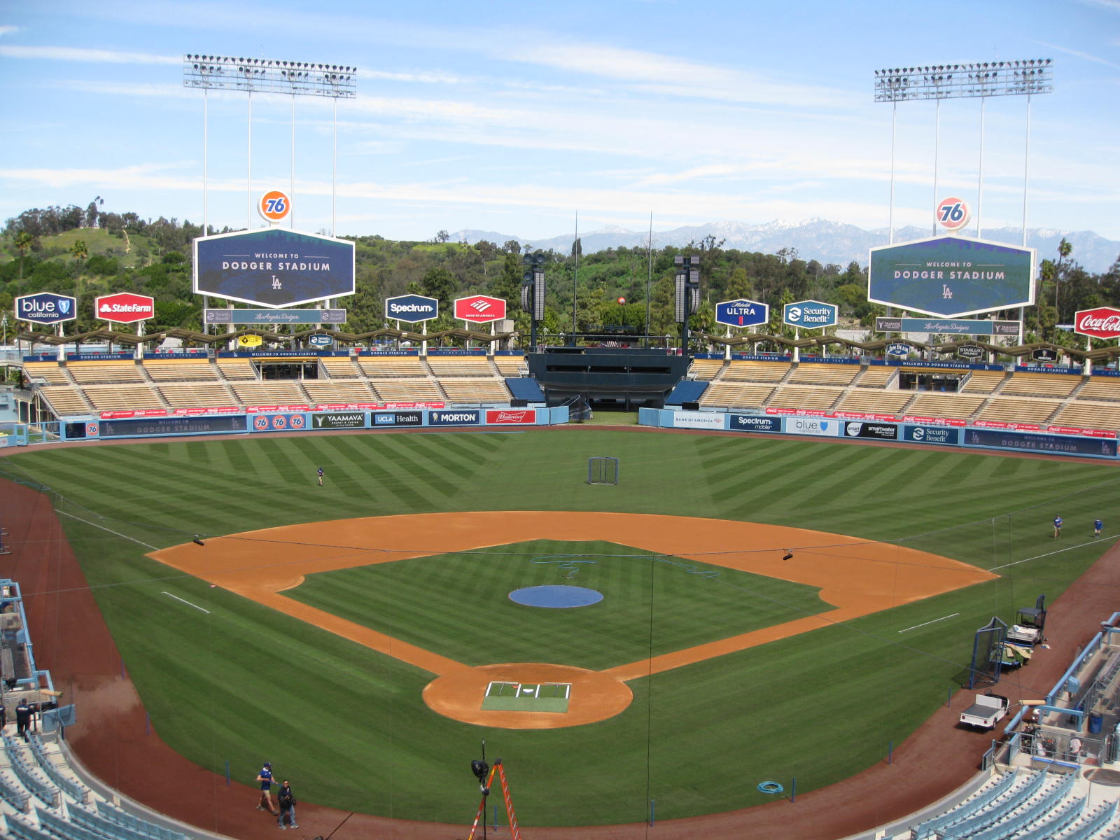 Dodger Stadium before the Freeway Series opener between the Dodgers and Angels, on March 26, 2023