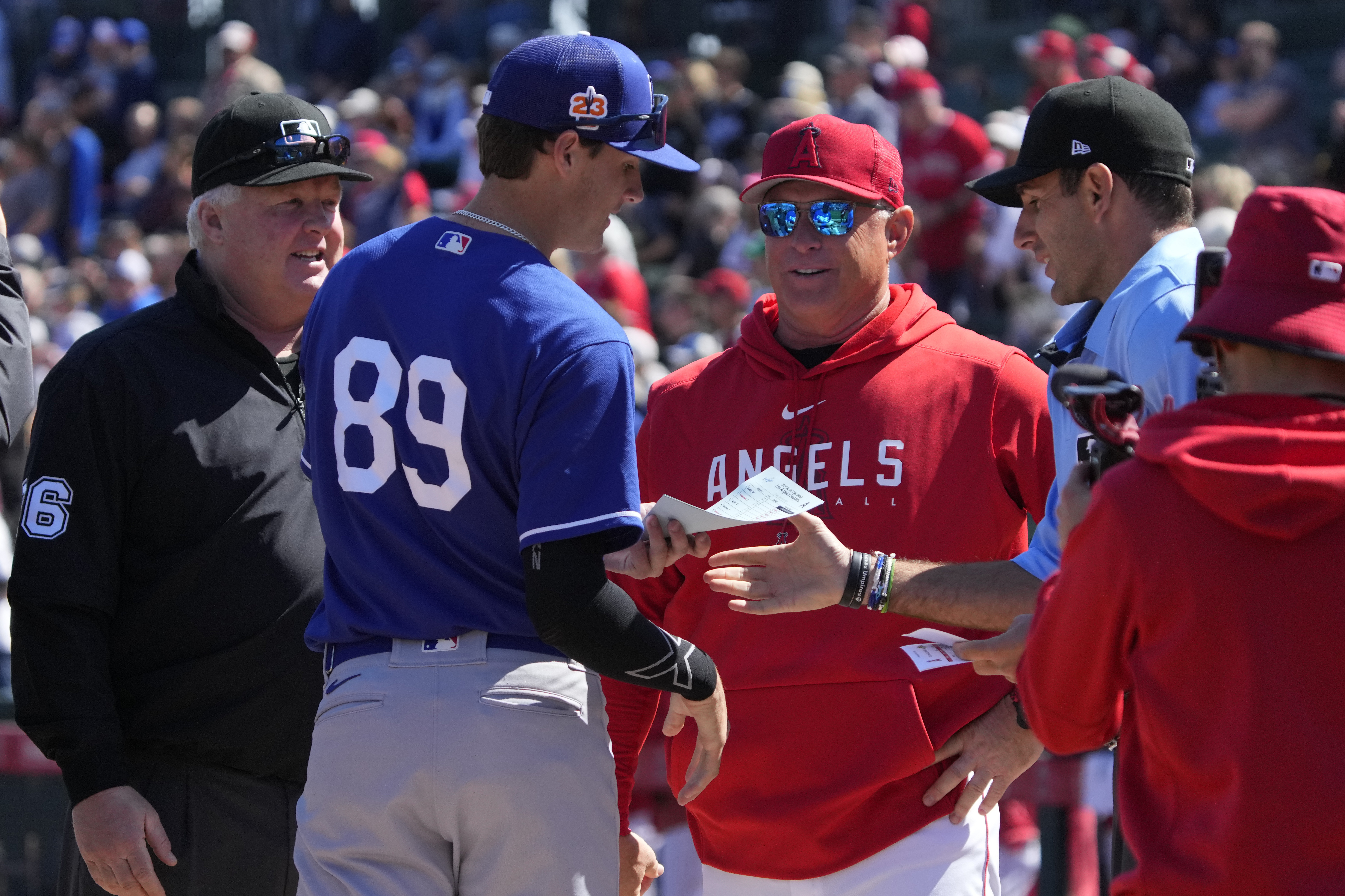 MLB: Spring Training-Los Angeles Dodgers at Los Angeles Angels
