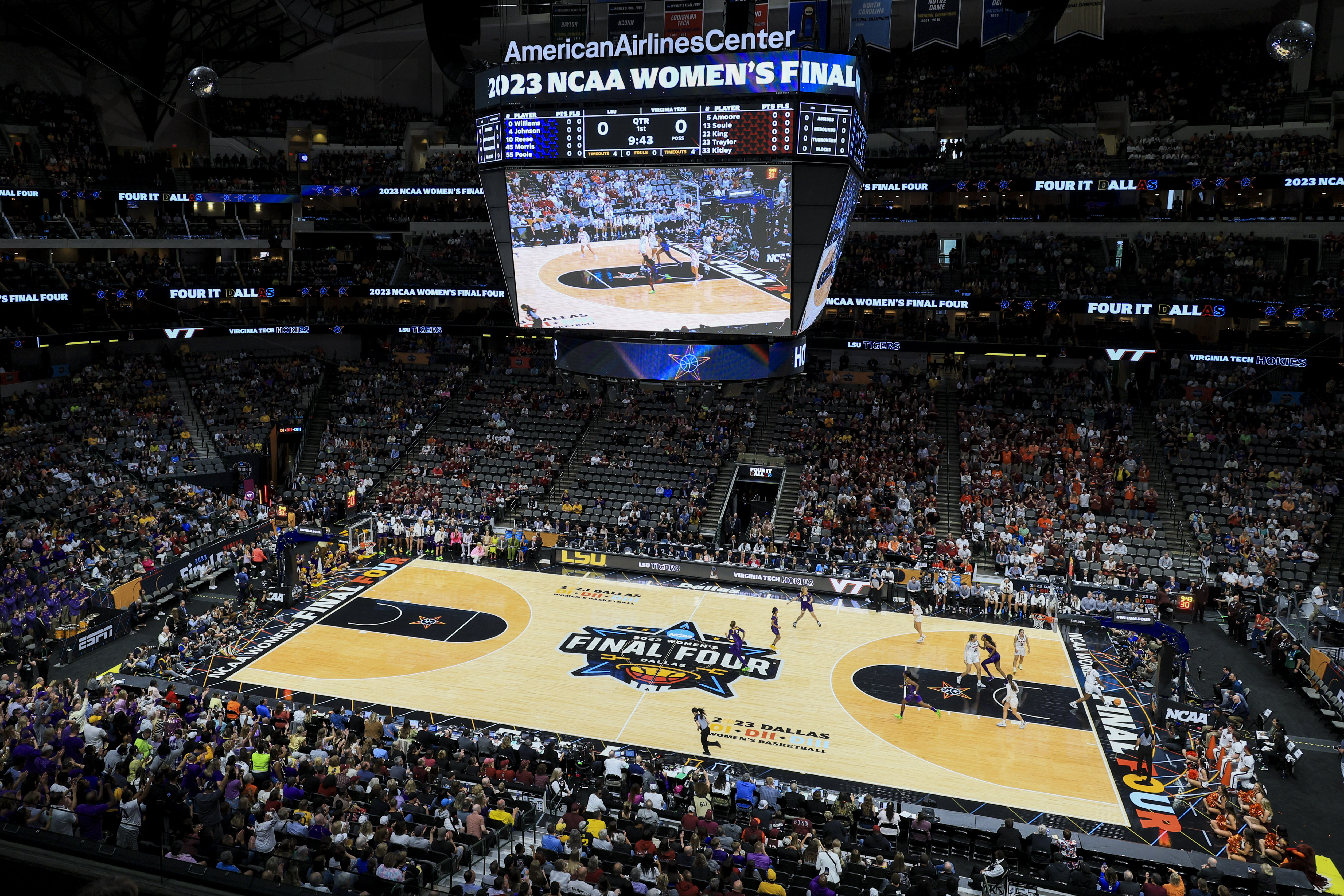 NCAA Womens Basketball: Final Four National Semifinals-Louisiana State vs Virginia Tech