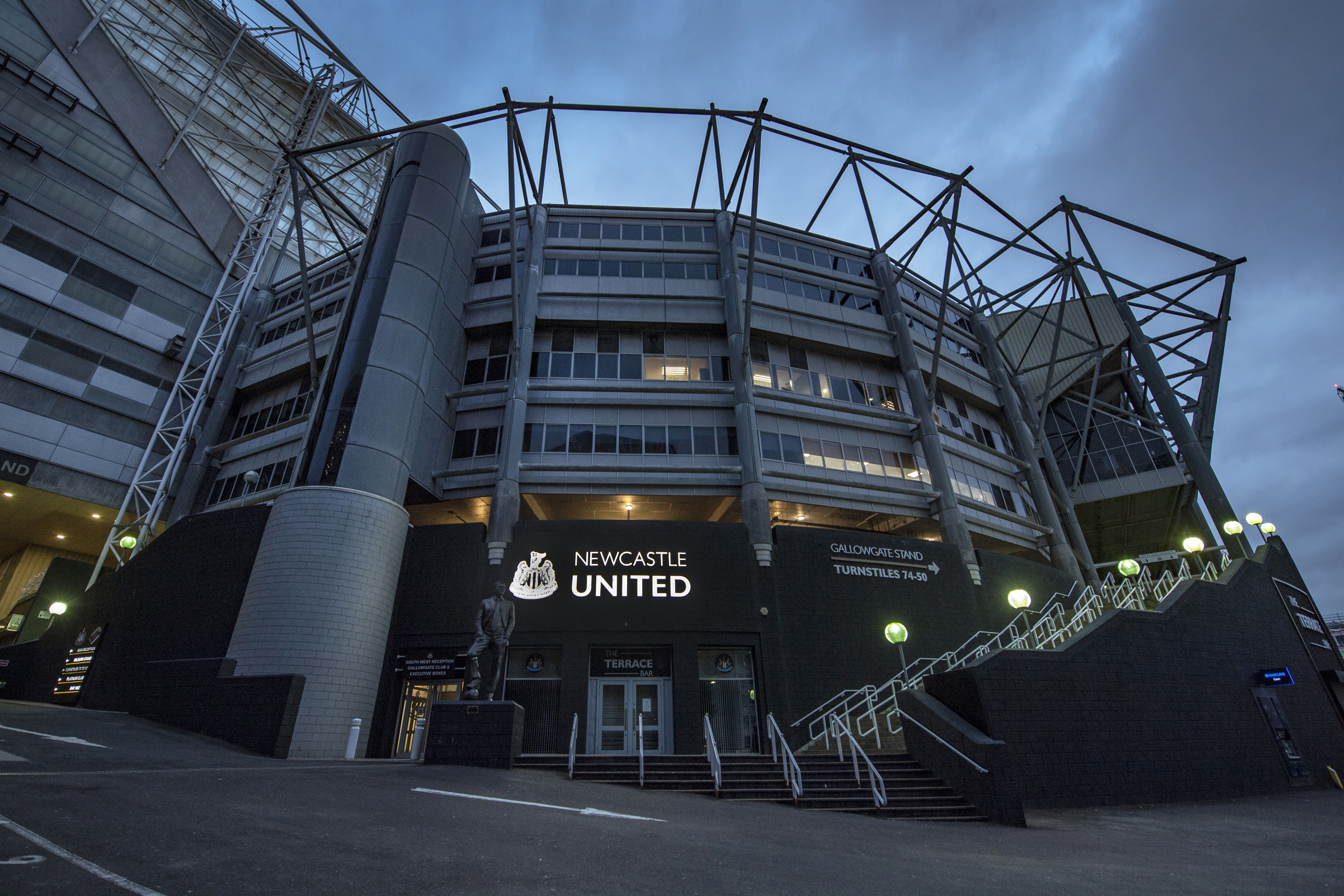 General View of St James’ Park, home of Newcastle United FC