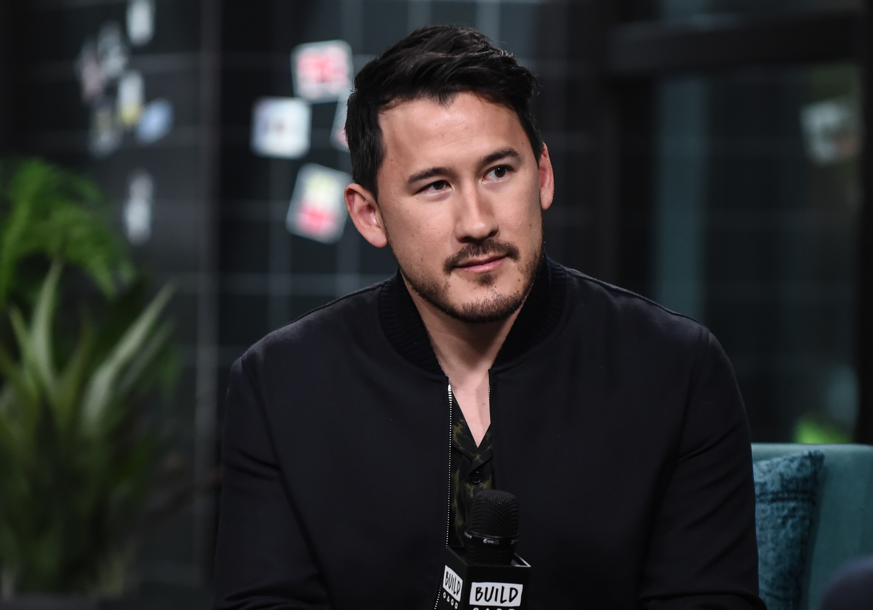 YouTuber Mark Edward Fischbach aka Markiplier attends the Build Series to discuss his new game “A Heist with Markiplier” at Build Studio on November 12, 2019 in New York City