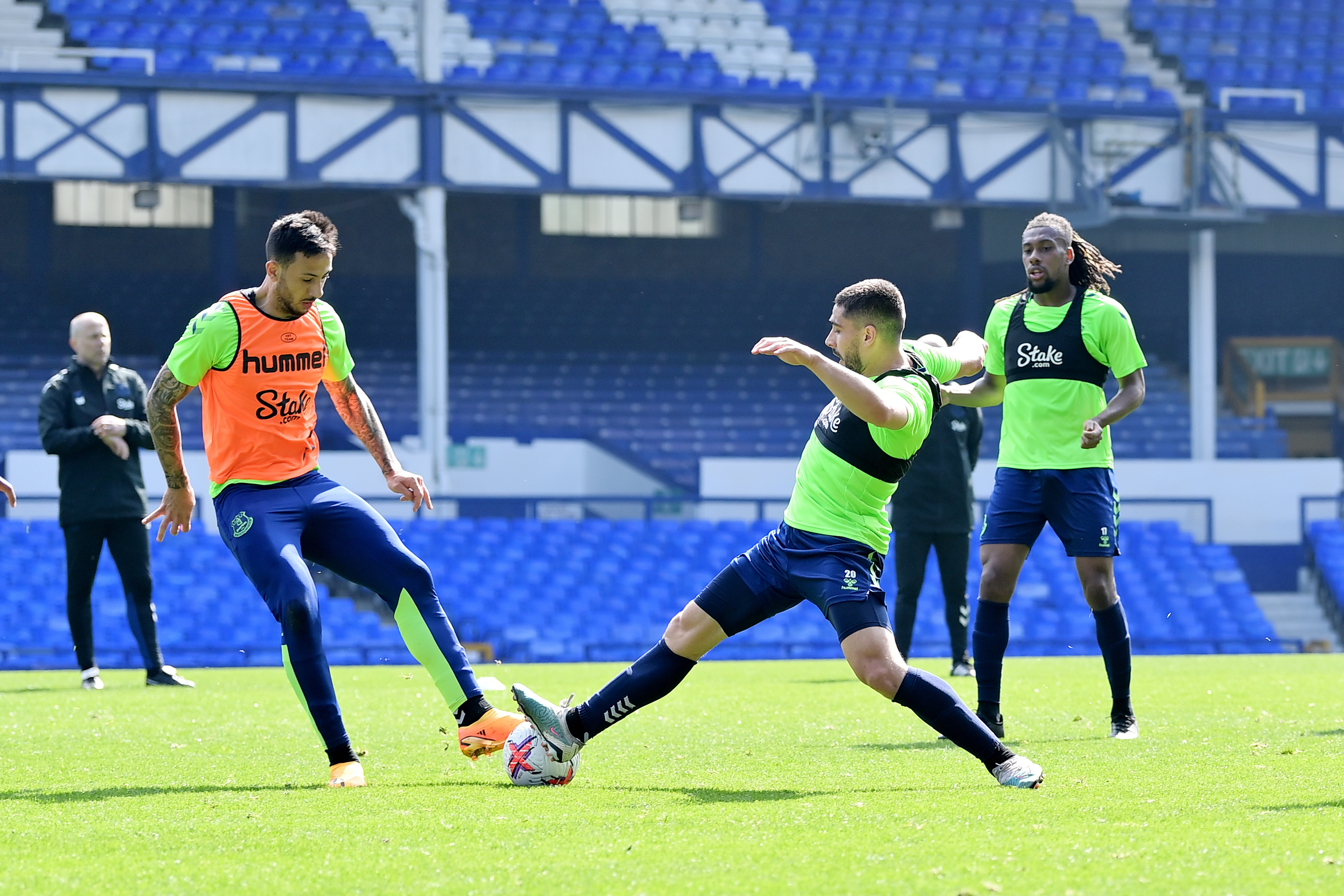 Everton training Session