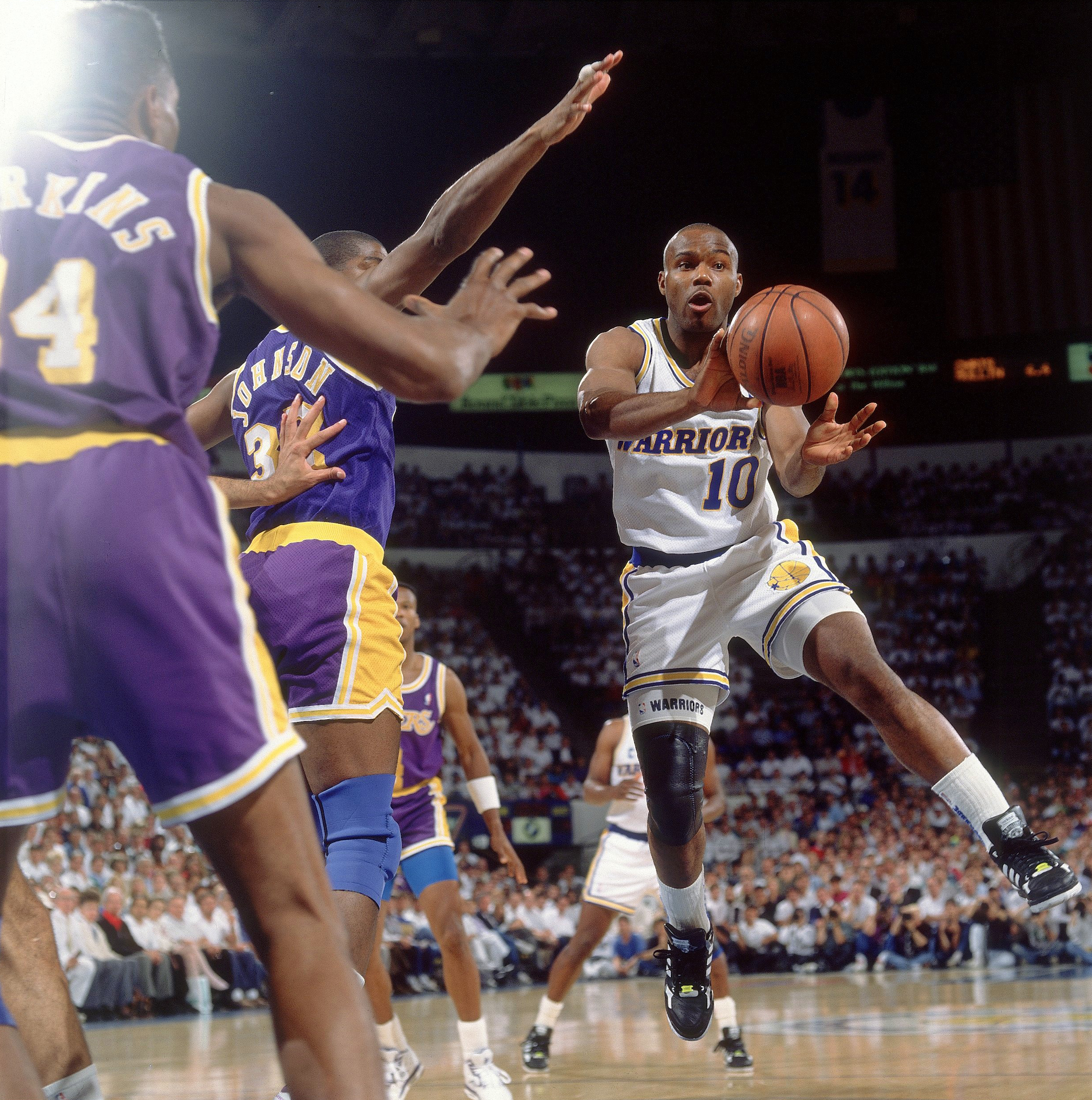 Golden State Warriors vs Los Angeles Lakers, 1991 NBA Western Conference Semifinals Oakland-Alameda County Coliseum Arena