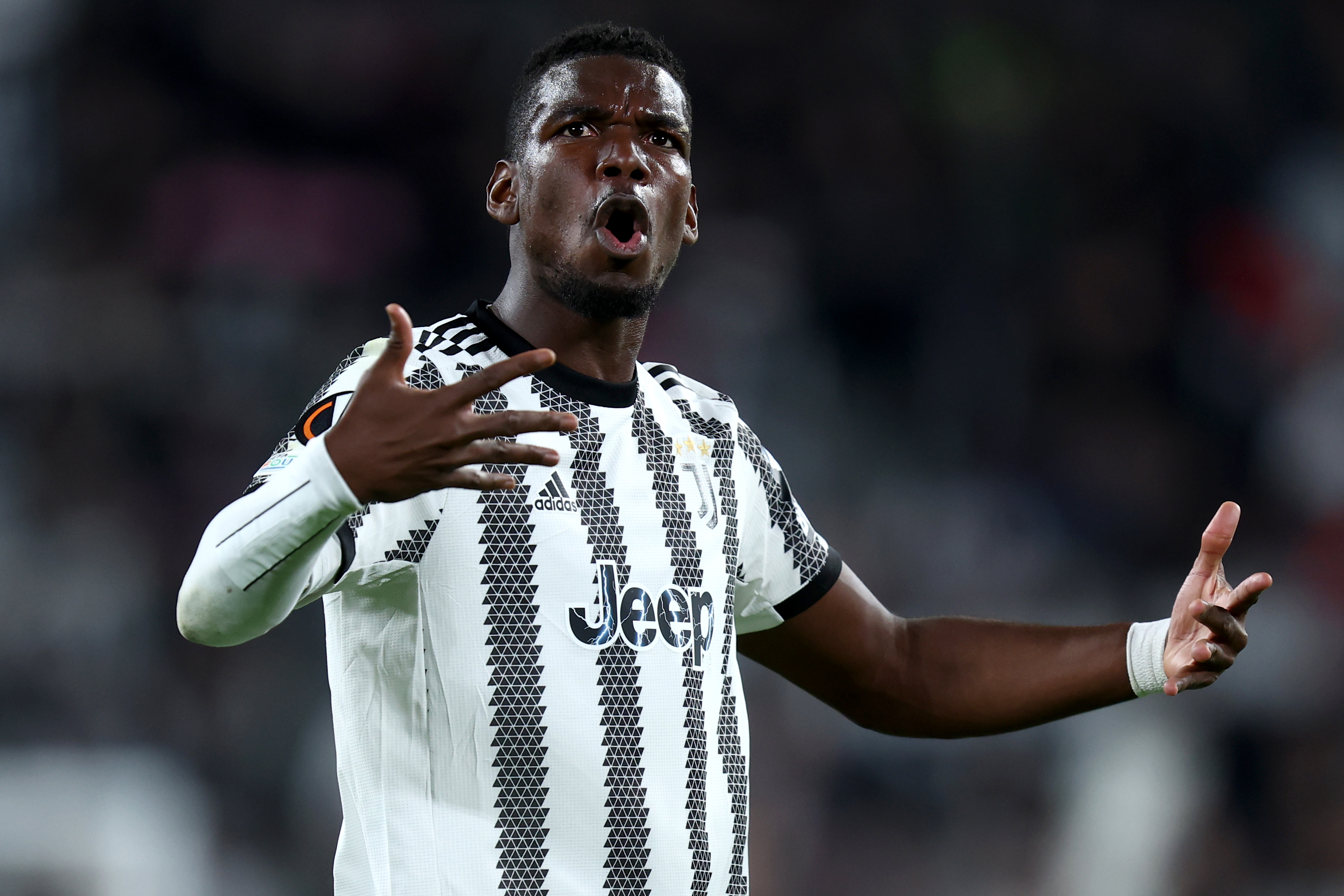 Paul Pogba of Juventus Fc celebrates at the end of the UEFA...