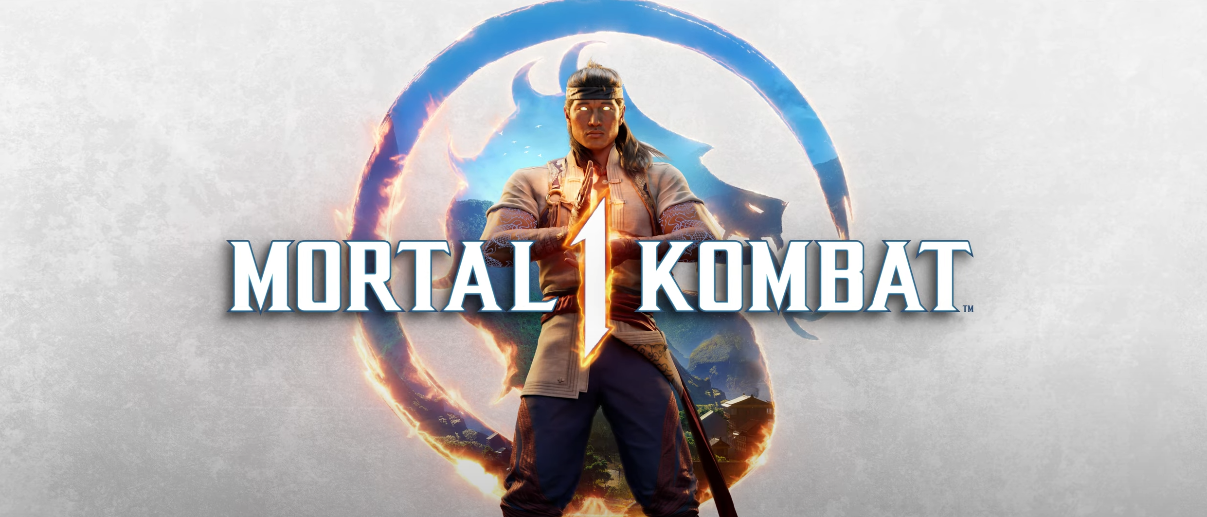 Cover art for Mortal Kombat 1 featuring the logo and character Liu Kang